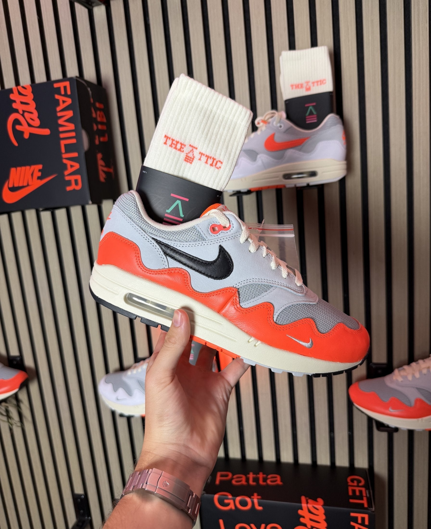 Patta x Nike Air Max 1 Hyper Crimson & Black Crimson | The Attic