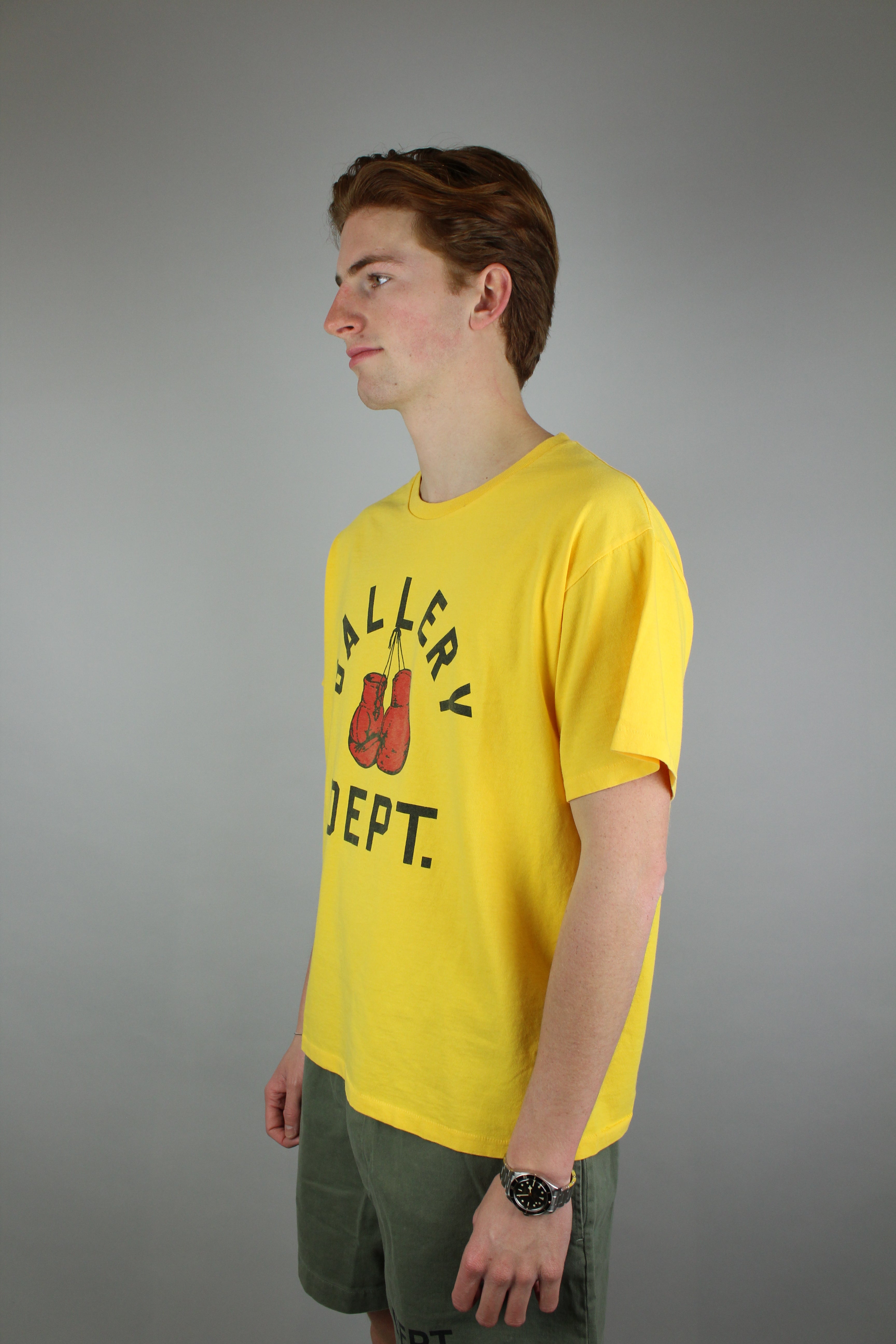 Gallery Dept. Boxing Merch Tee 'Gold Yellow'-9638392463690-The Attic