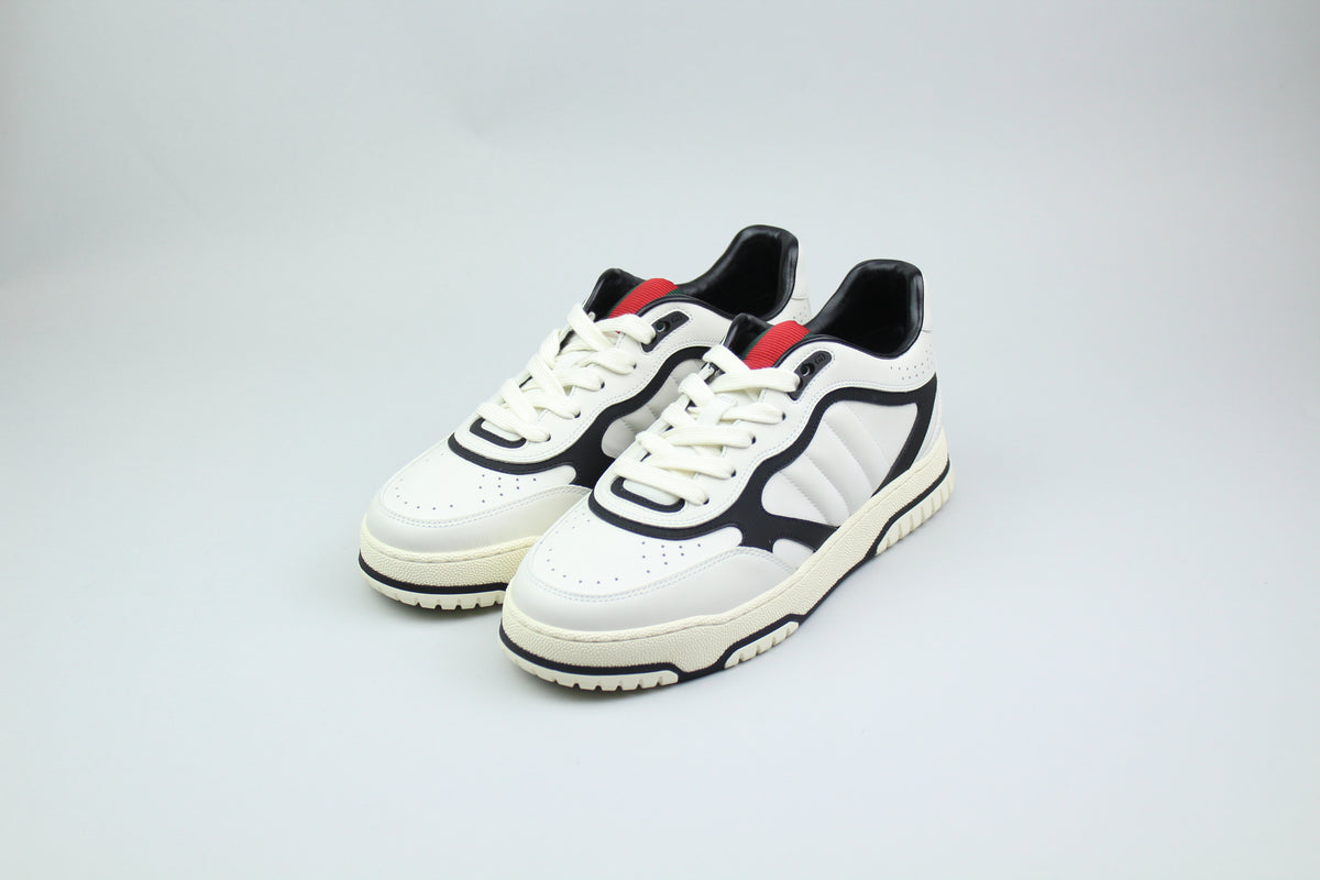 Gucci Leather Re-Web Trainer 'White'-9993645982026-The Attic
