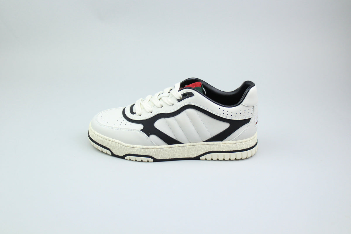 Gucci Leather Re-Web Trainer 'White'-9993645982026-The Attic