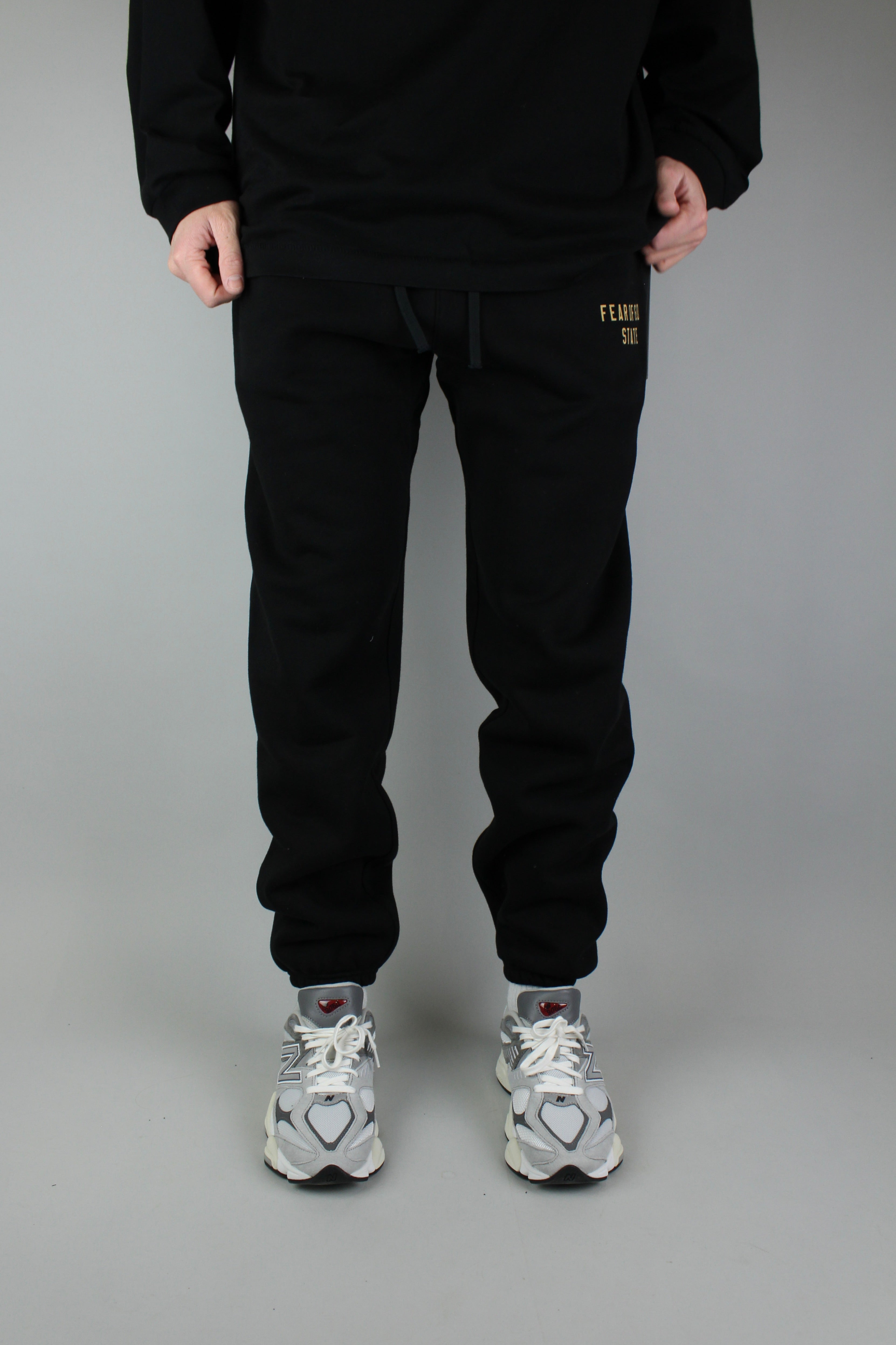 Fear of God Essentials Fleece Sweatpants 'Black'-9579061313866-The Attic