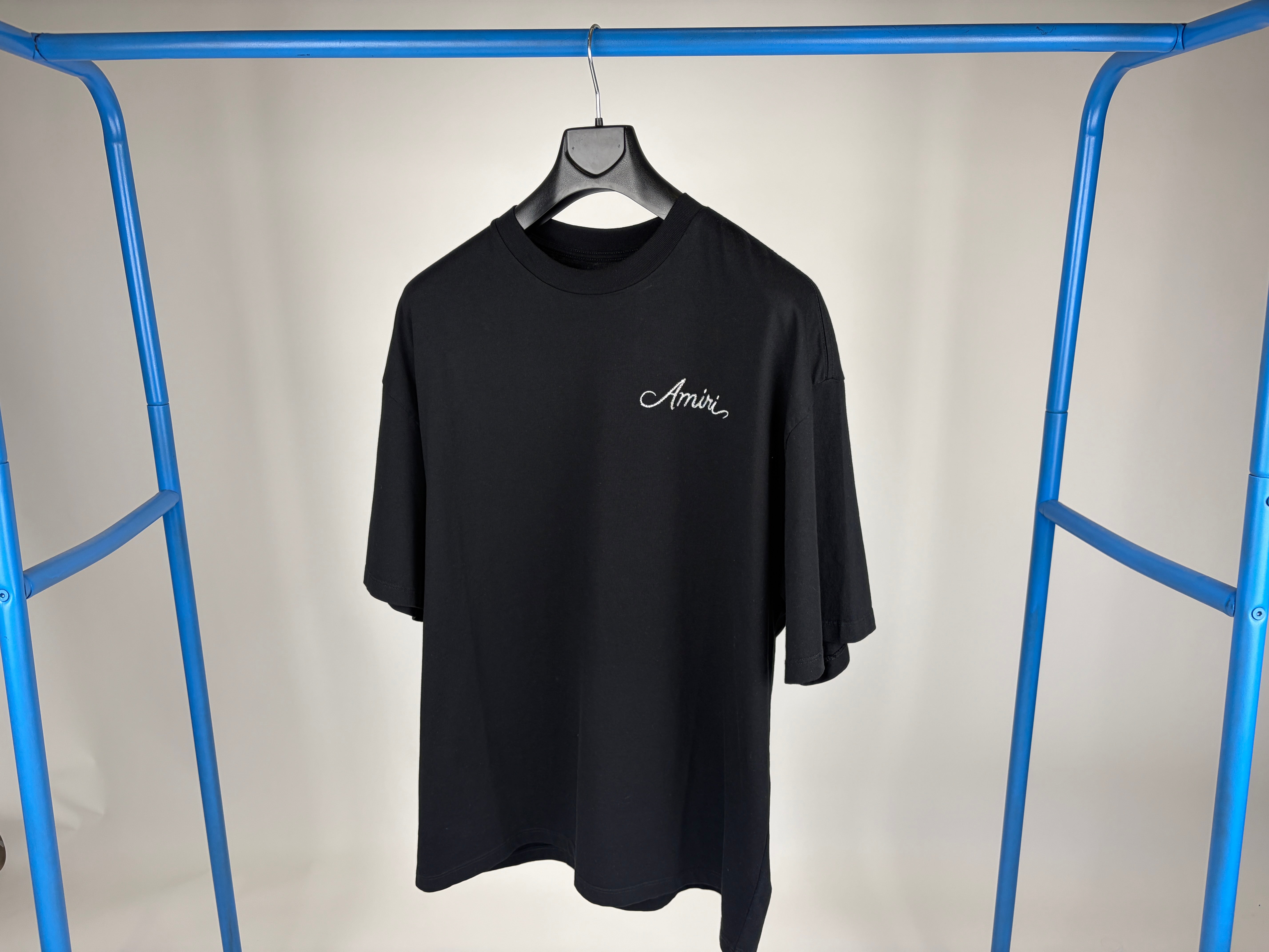 Amiri Logo-Embroidered Bandana-Patch T-Shirt 'Black' - Size L (ARCHIVE)