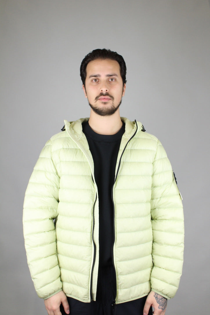Stone Island Giubbotto Vera Piuma Jacket 'Pistachio'-8748238111050-The Attic