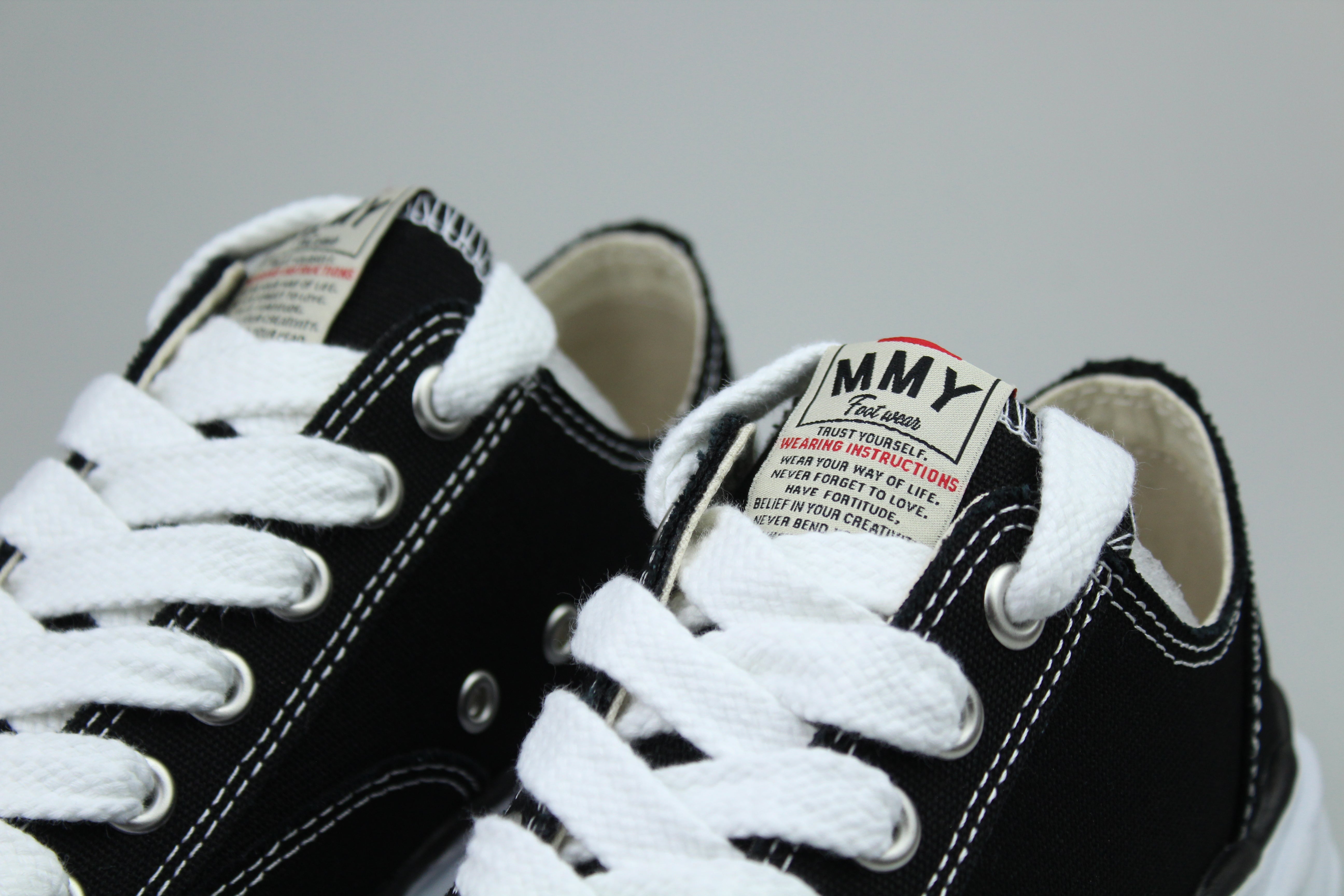 Maison Mihara Yasuhiro Peterson OG Sole Canvas Low 'Black'-10010099089738-The Attic