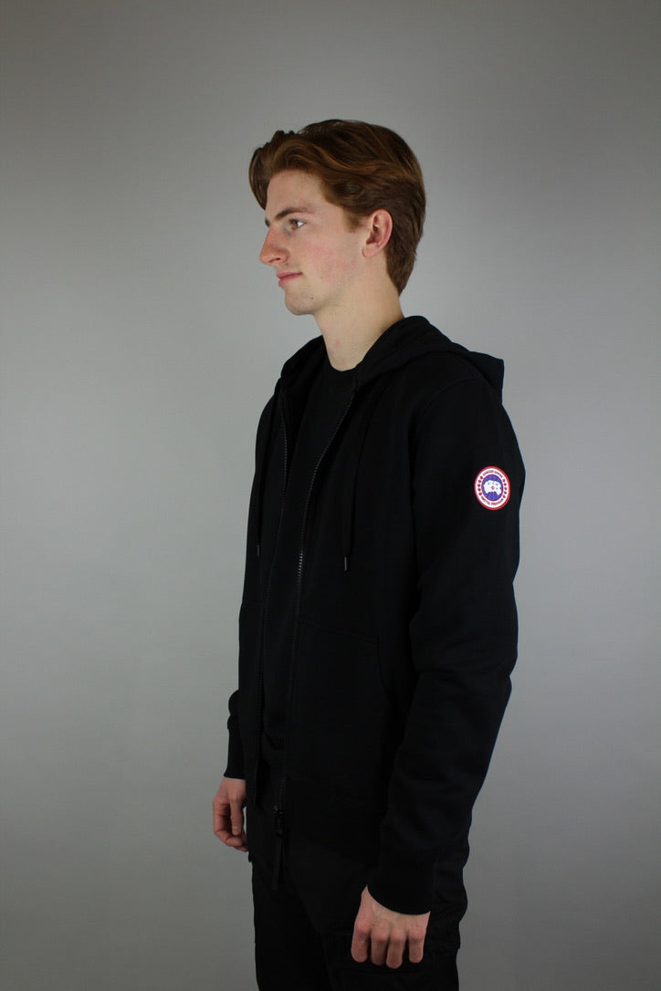 Canada Goose Huron Full Zip Hoodie 'Black'-9642060120394-The Attic