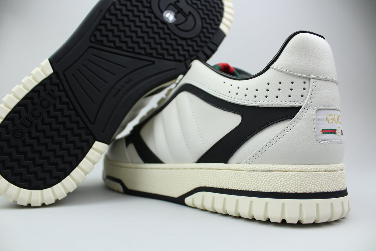 Gucci Leather Re-Web Trainer 'White'-9993645982026-The Attic