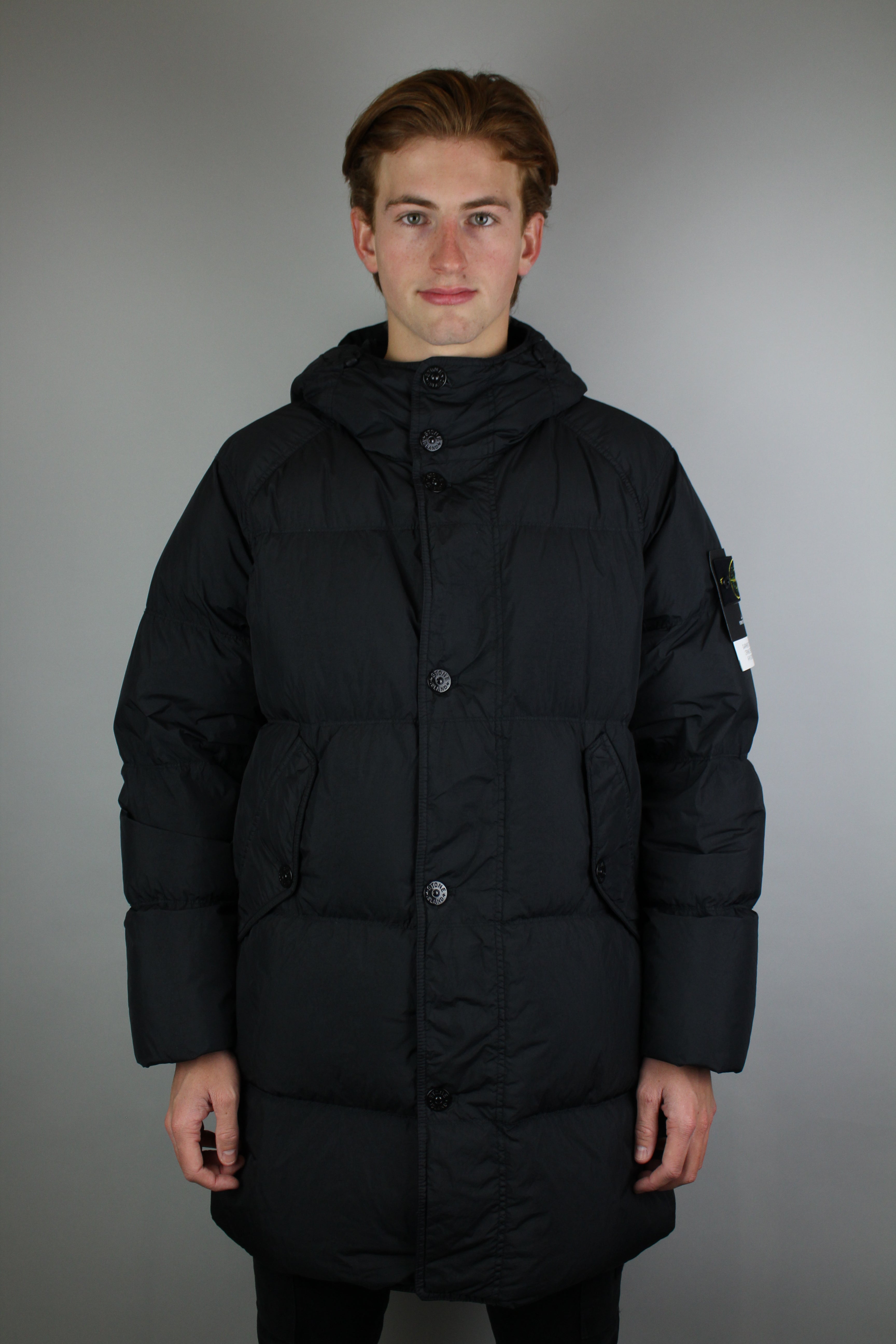 Stone Island Giaccone Vera Piuma Real Down Blouson 'Black'-9540035281226-The Attic