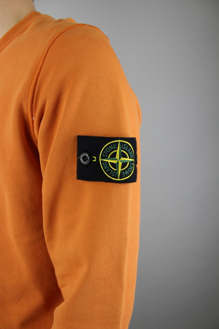 Stone Island Felpa Crewneck 'Orange'-9993735766346-The Attic