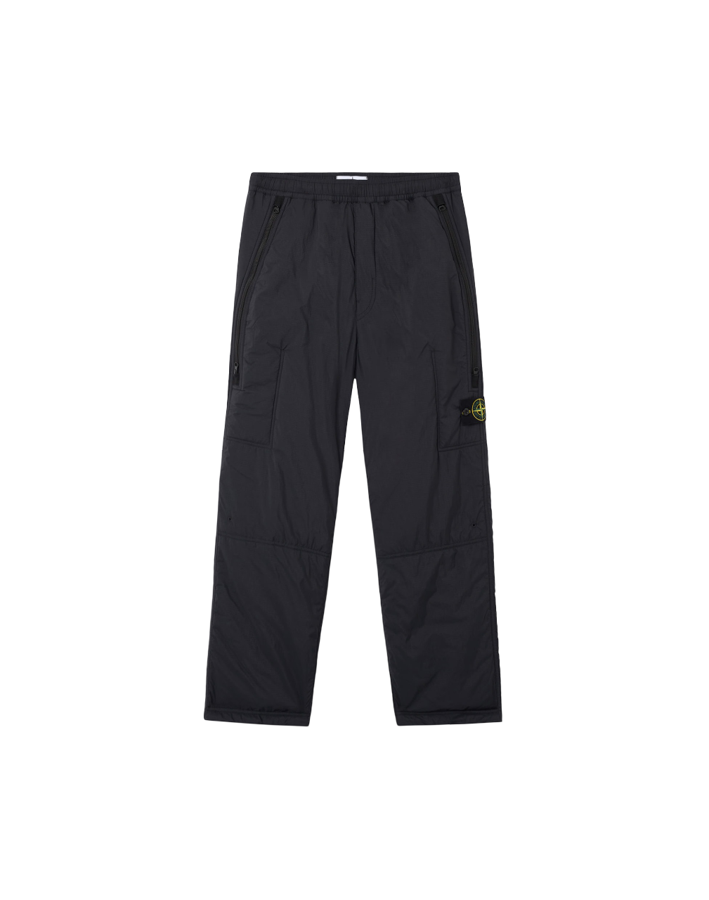 Stone Island Matt Ripstop Cordura® Loose Fit Pantalone 'Black' – durable, high-quality cargo trousers with ripstop fabric, loose fit design, and iconic logo, ideal for outdoor and streetwear style.