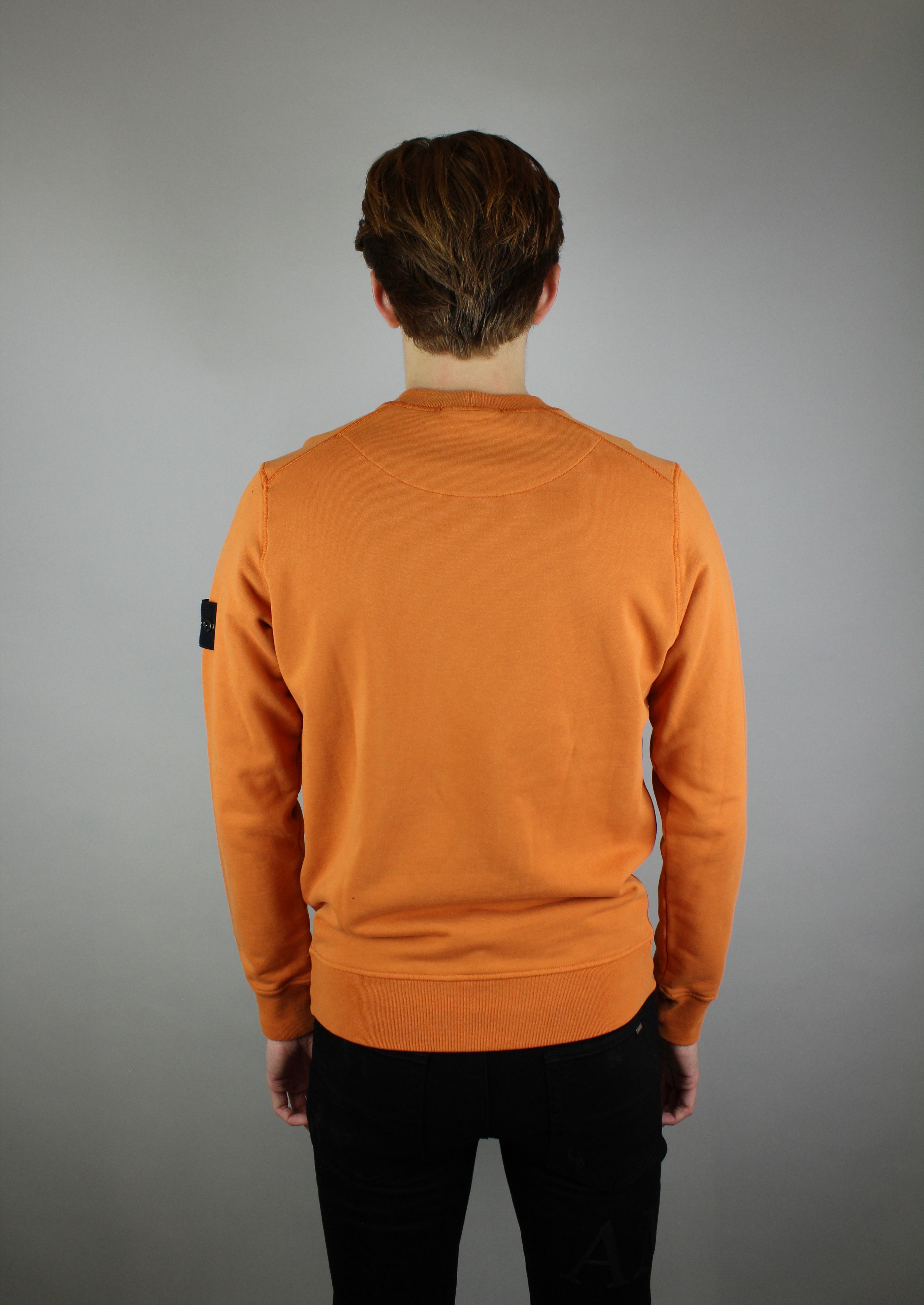 Stone Island Felpa Crewneck 'Orange'-9993735766346-The Attic