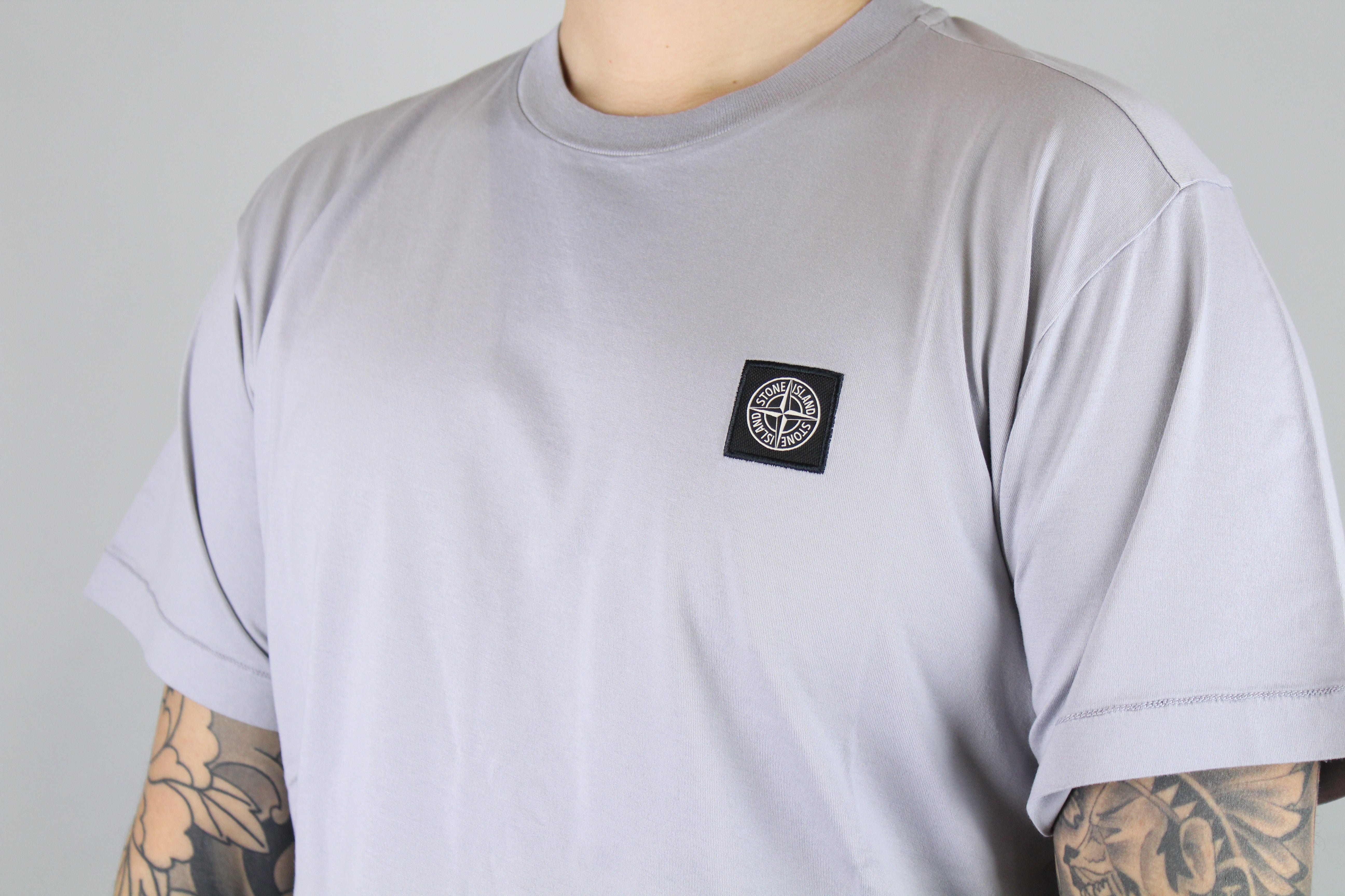 Stone Island Chest Logo T-Shirt 'Dust'-8747774837066-The Attic