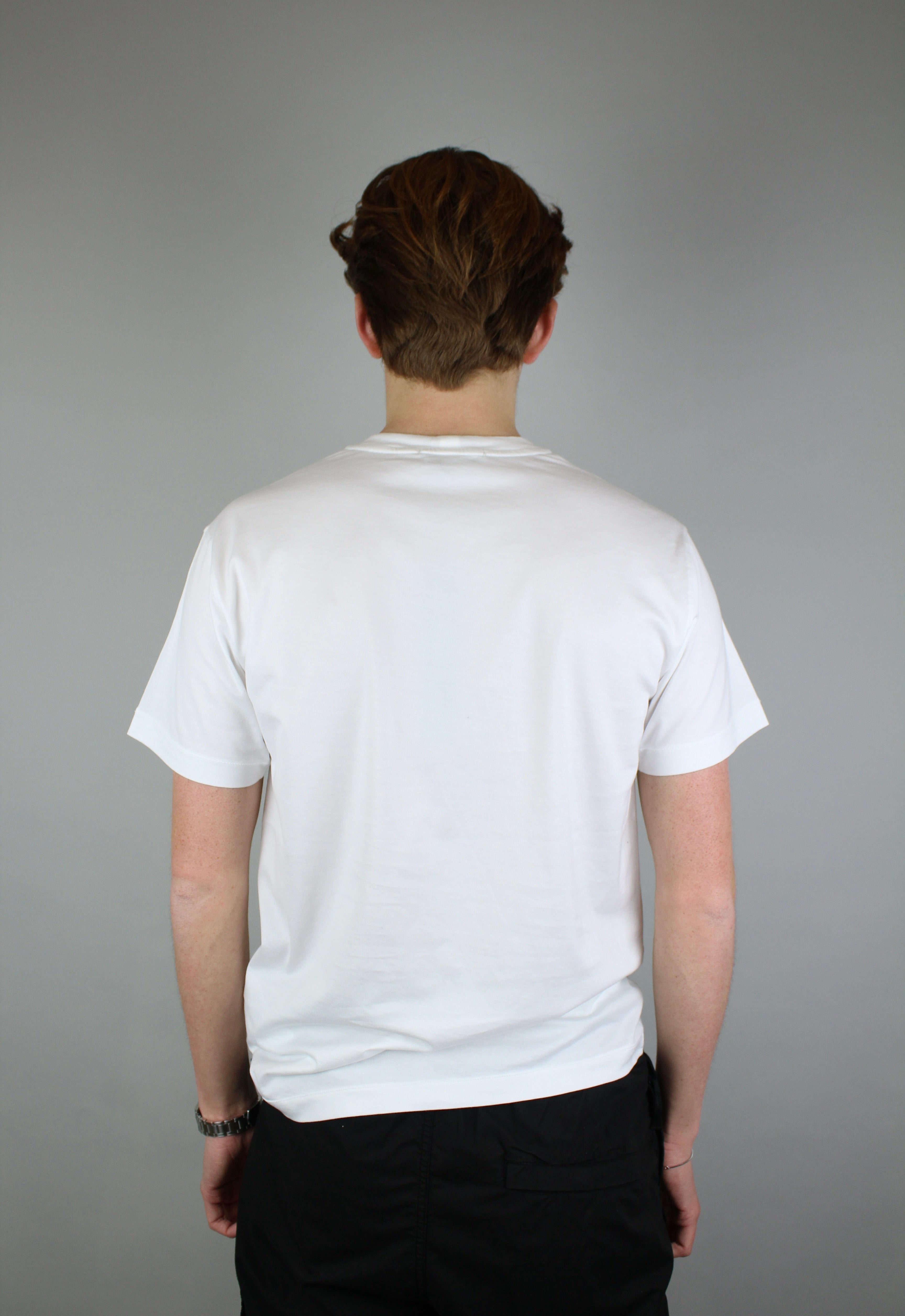 Stone Island Chest Logo T-Shirt 'White'-9638426739018-The Attic