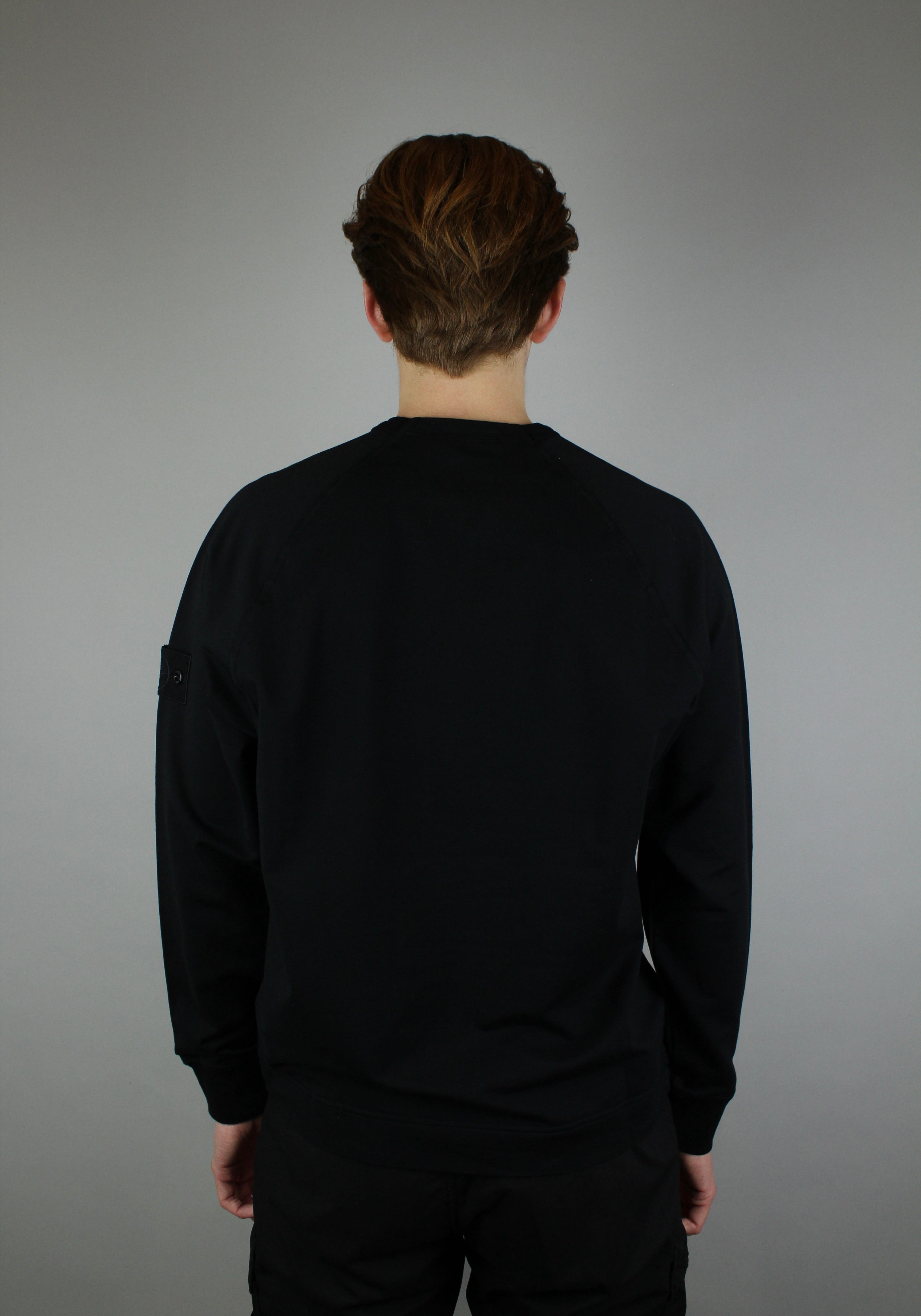 Stone Island Ghost Crewneck 'Black'-9638451970378-The Attic