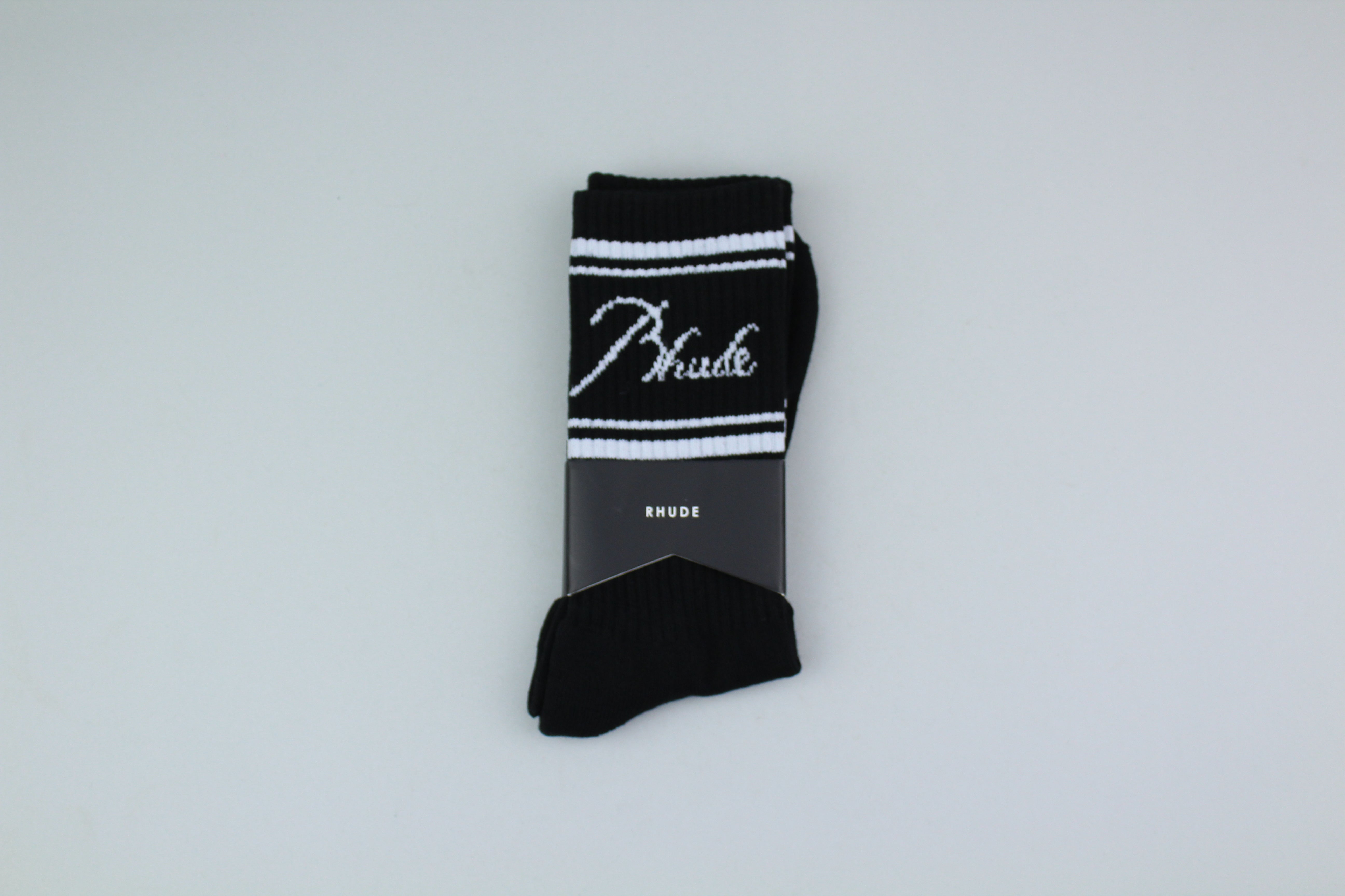 Rhude Socks 'Black'-9565254680906-The Attic