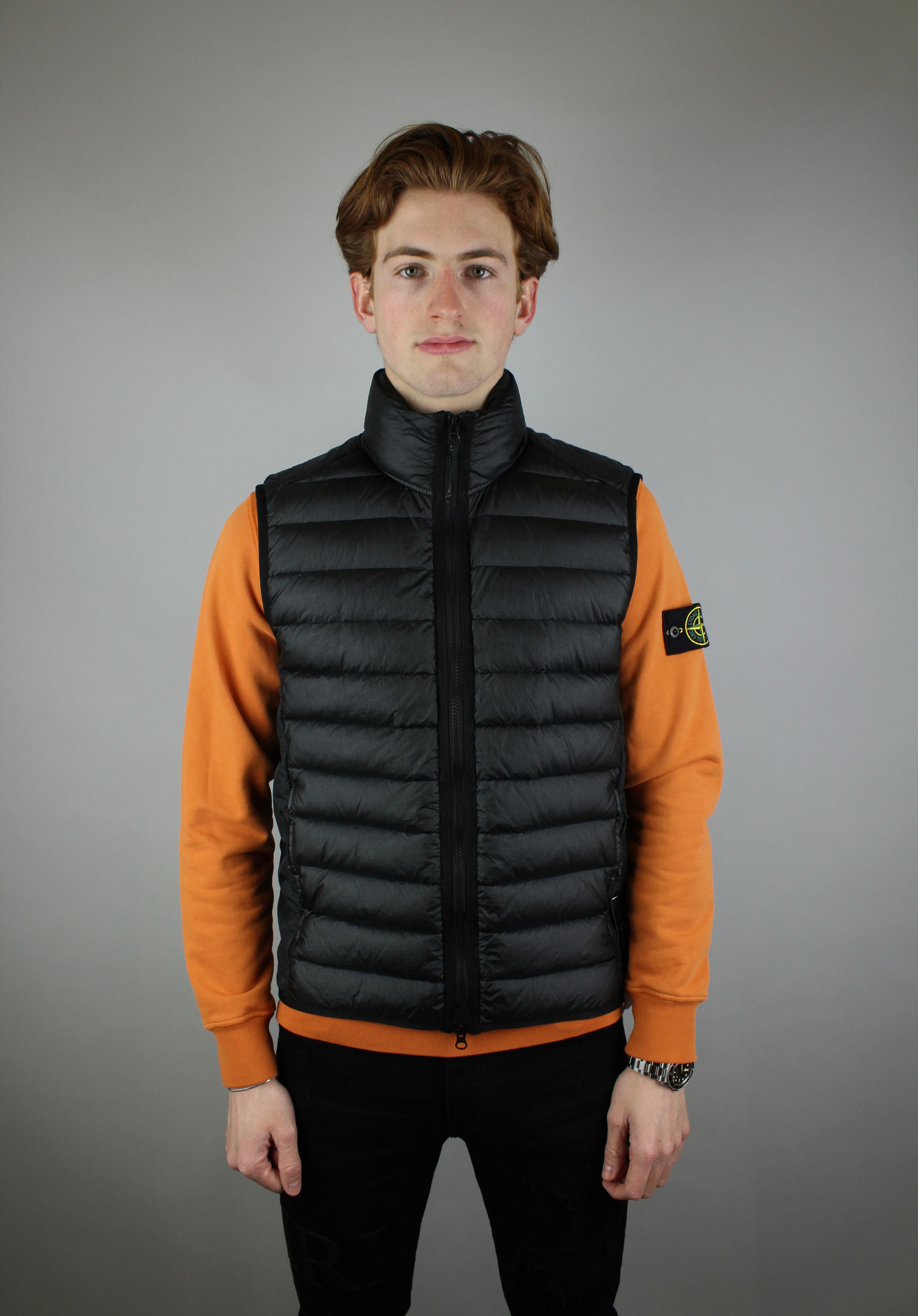 Stone Island Nylon Woven Body Vest 'Black'-9993744220490-The Attic