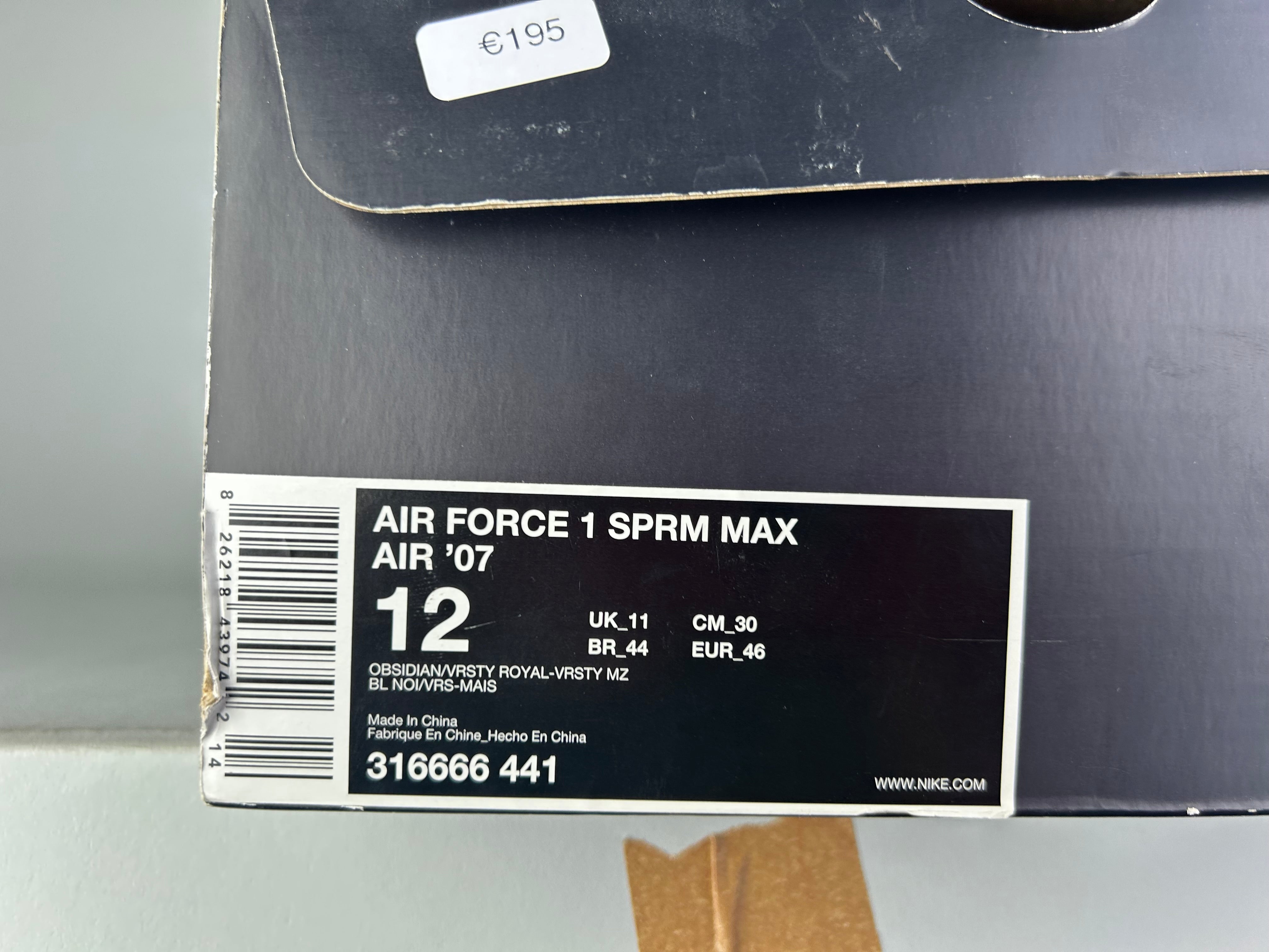 Nike Air Force 1 Sprm Max Air 07 'London Edition' - Størrelse 46 (ARKIV)
