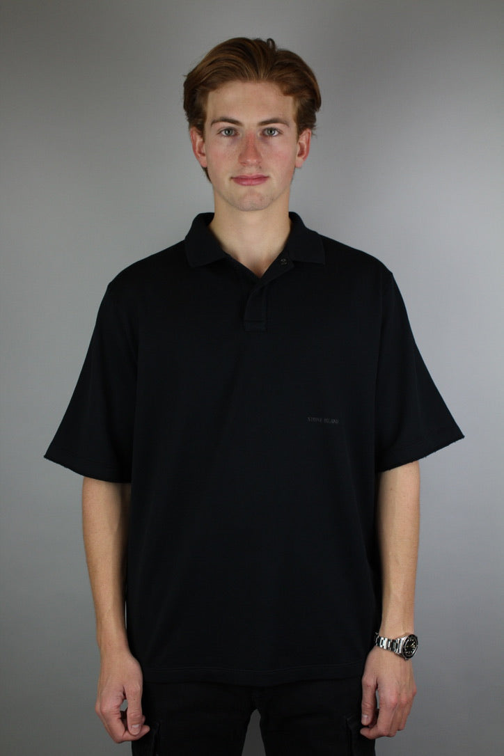 Stone Island Ghost Polo Shirt 'Black'-9540139712842-The Attic