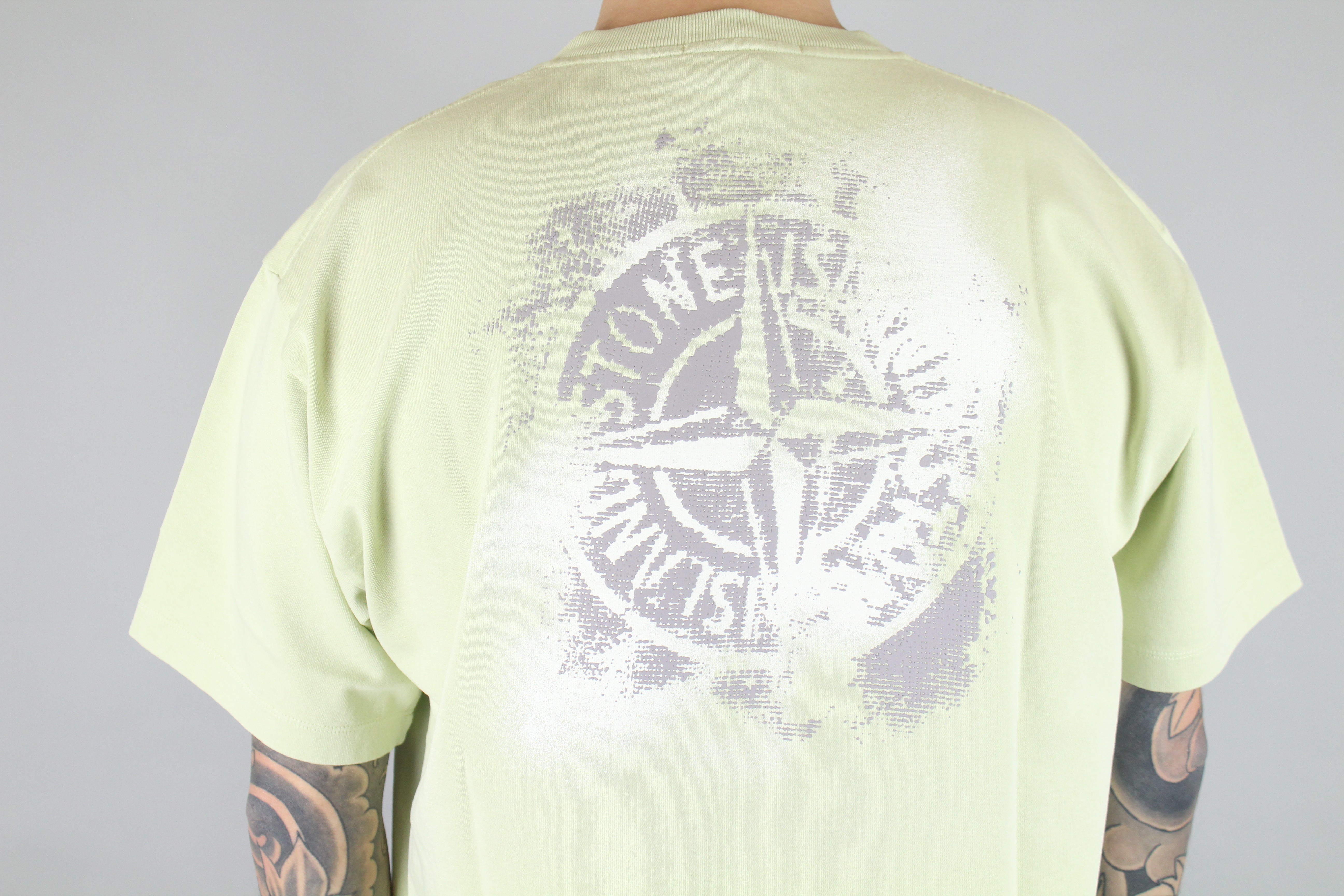 Stone Island Faded Logo T-Shirt 'Pistachio'-8747727192394-The Attic
