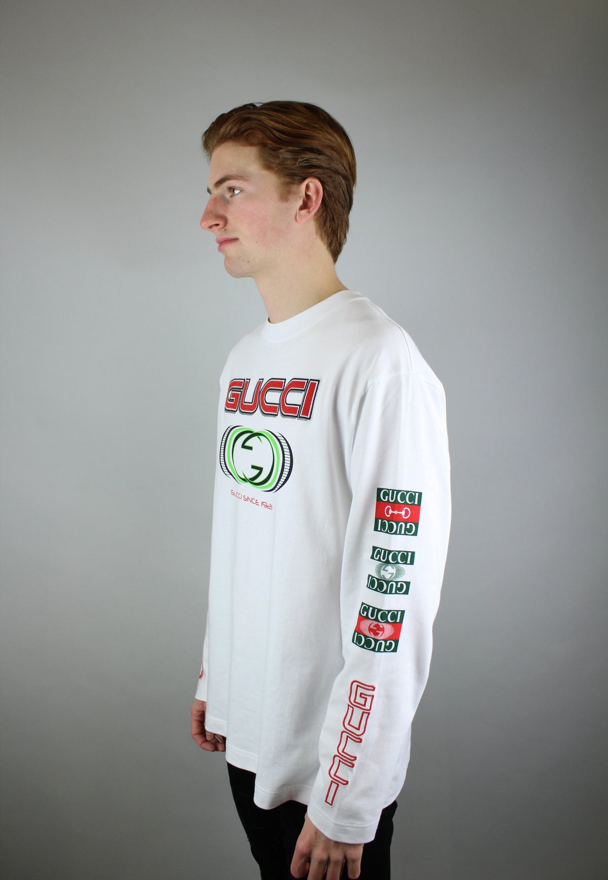 Gucci Jersey Longsleeve 'White'-9649560846666-The Attic