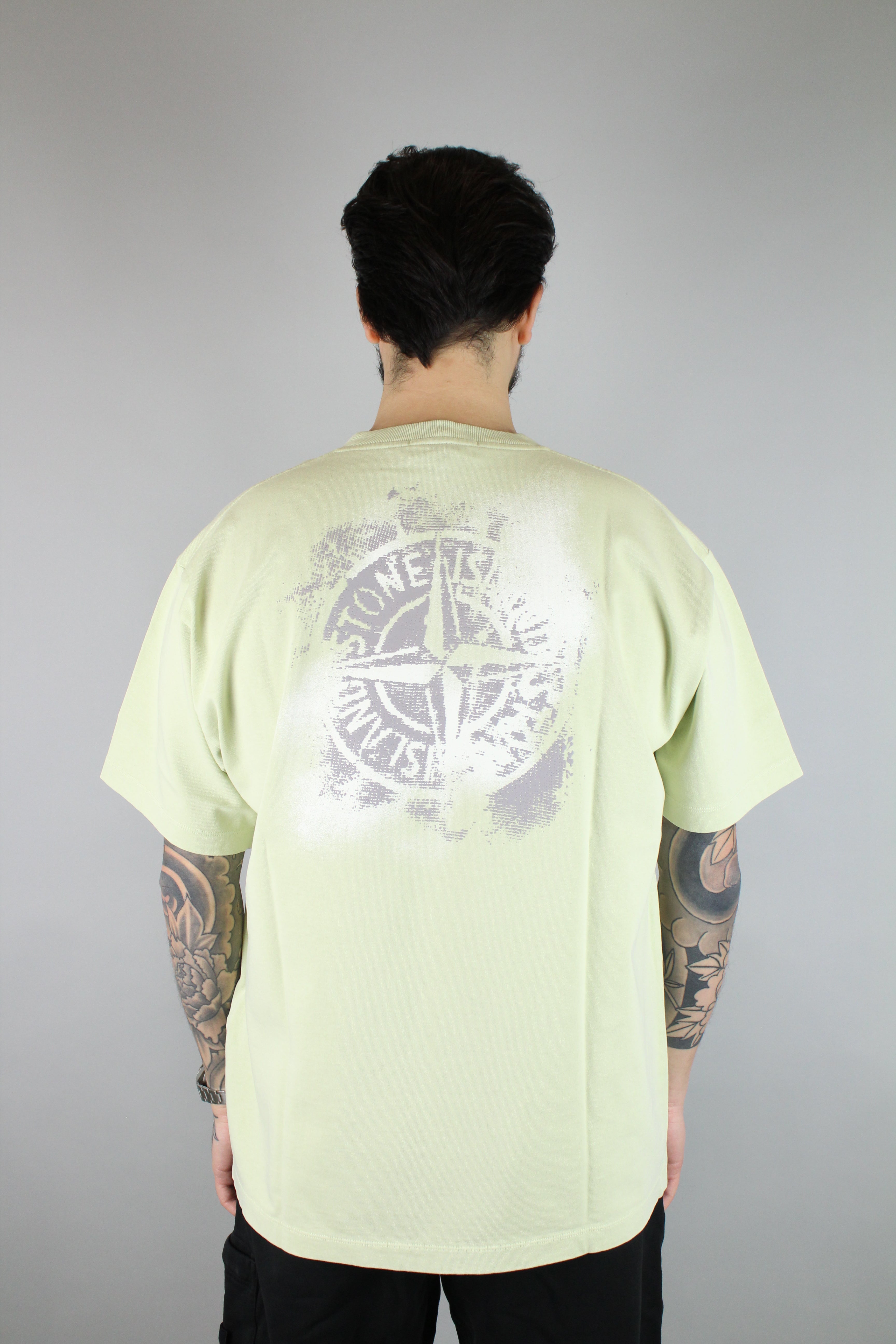 Stone Island Faded Logo T-Shirt 'Pistachio'-8747727192394-The Attic