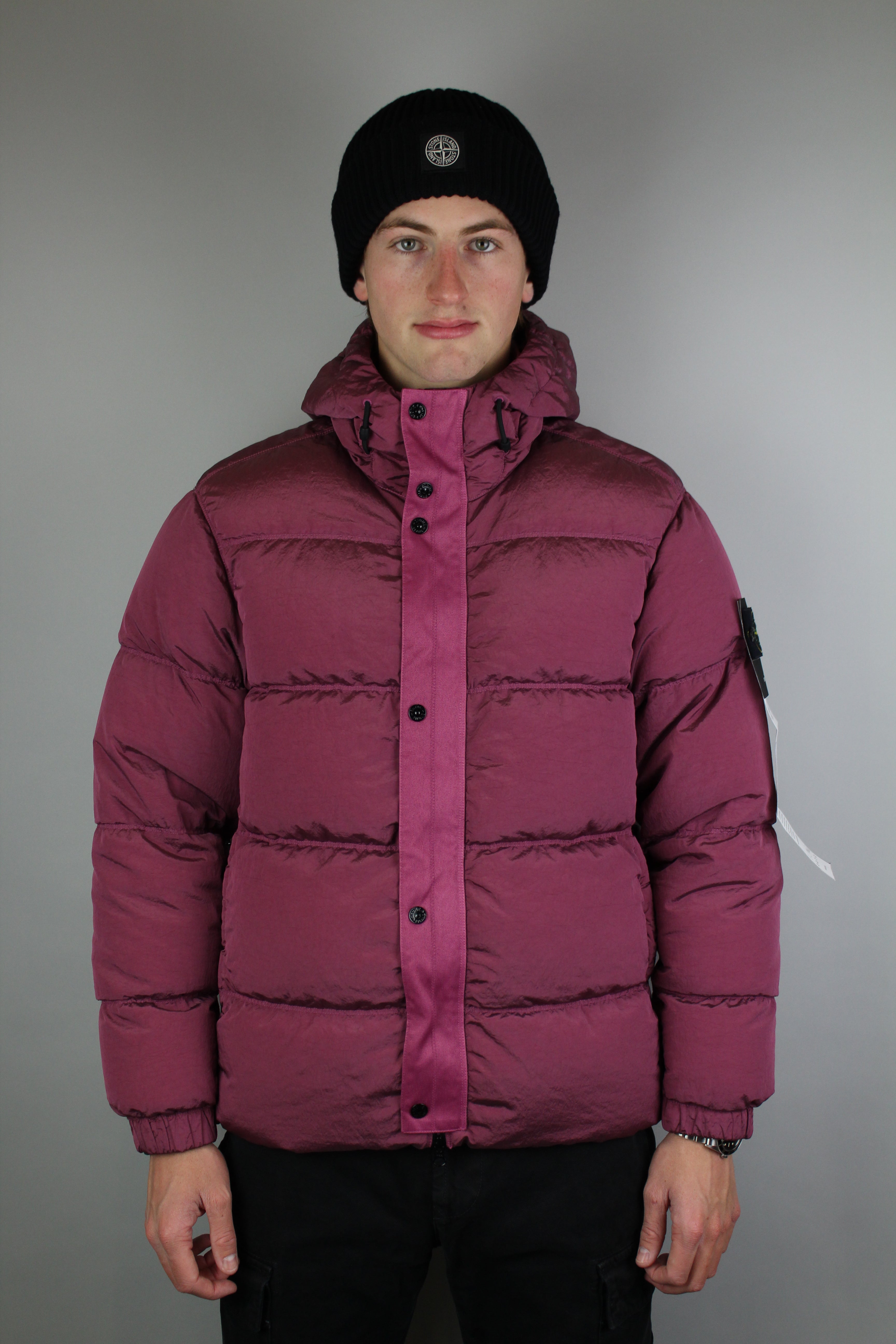 Stone Island Nylon Metal Hooded Down Jacket 'Rose'-9540050682186-The Attic
