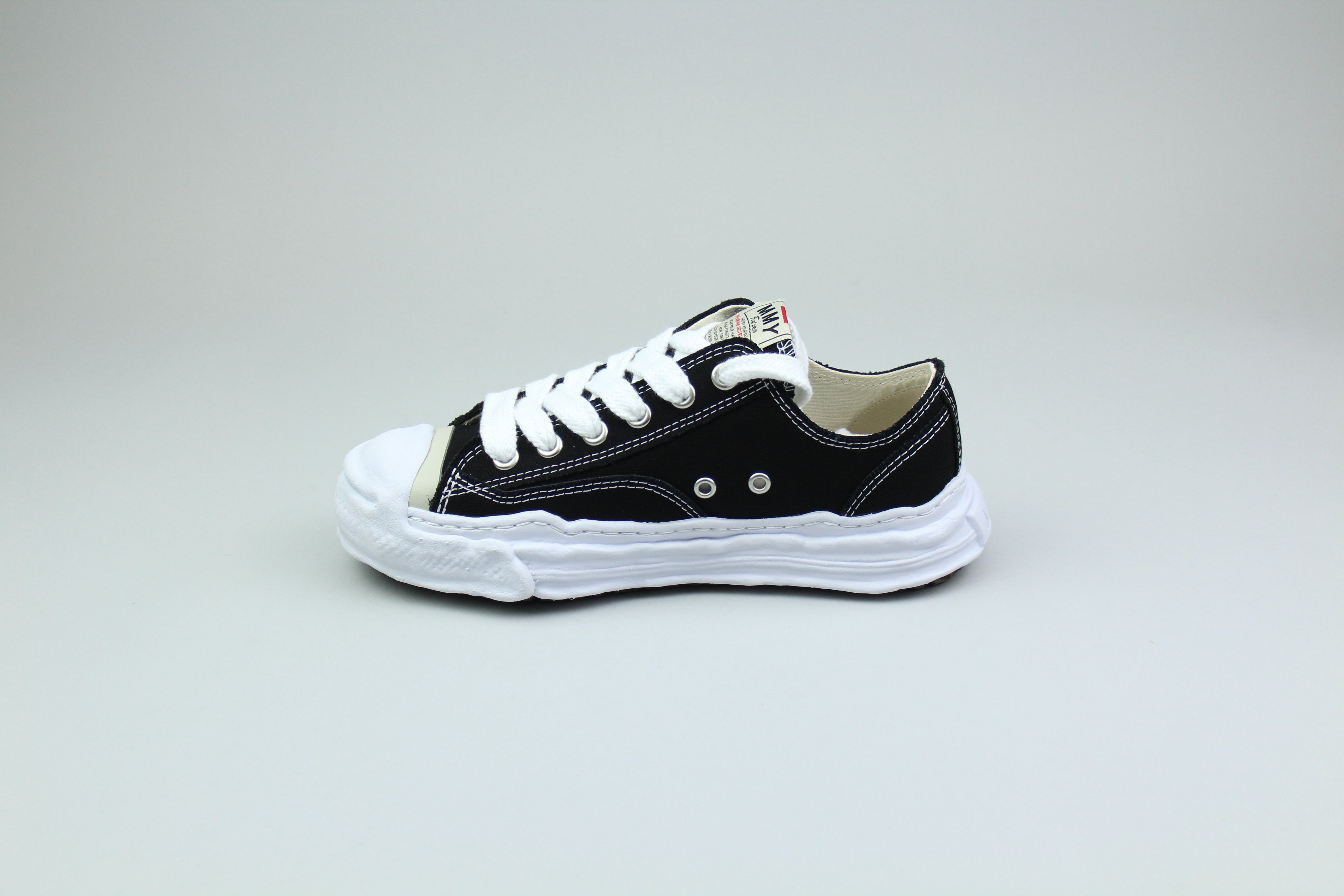 Maison Mihara Yasuhiro Hank OG Sole Canvas Low 'Black'-9631945982282-The Attic