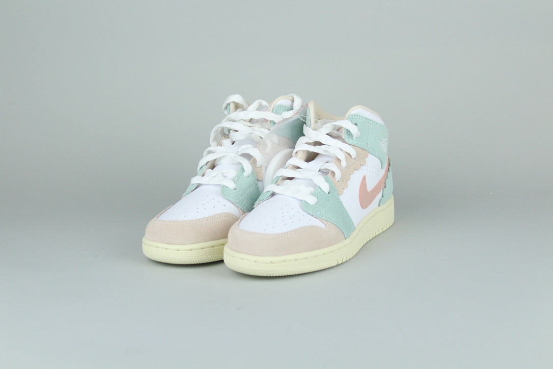 Air Jordan 1 Mid SE GS 'Pink Oxford Jade Ice' - Size 36 (ARCHIVE)