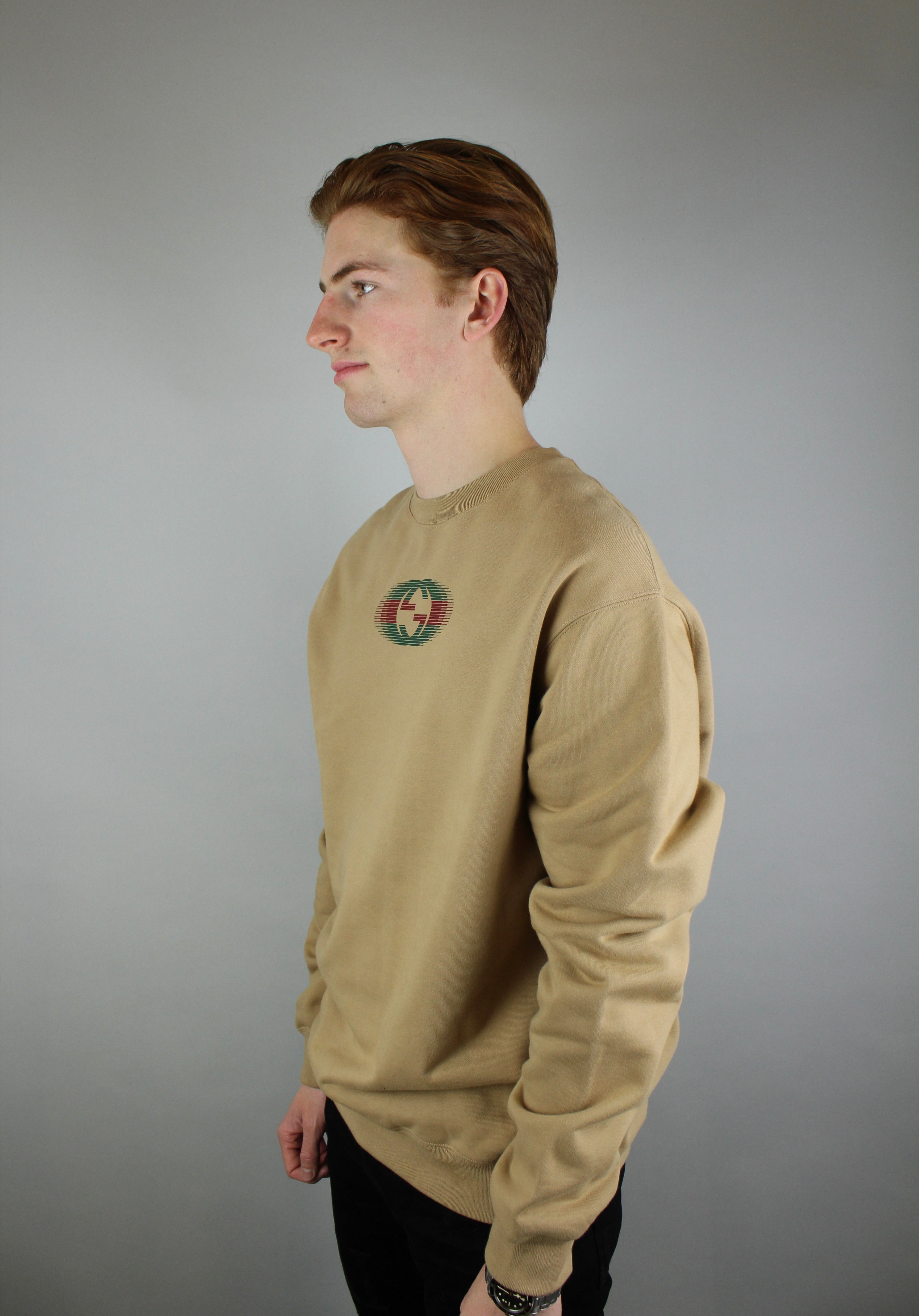 Gucci Jersey Sweatshirt 'Camel'-9649549312330-The Attic