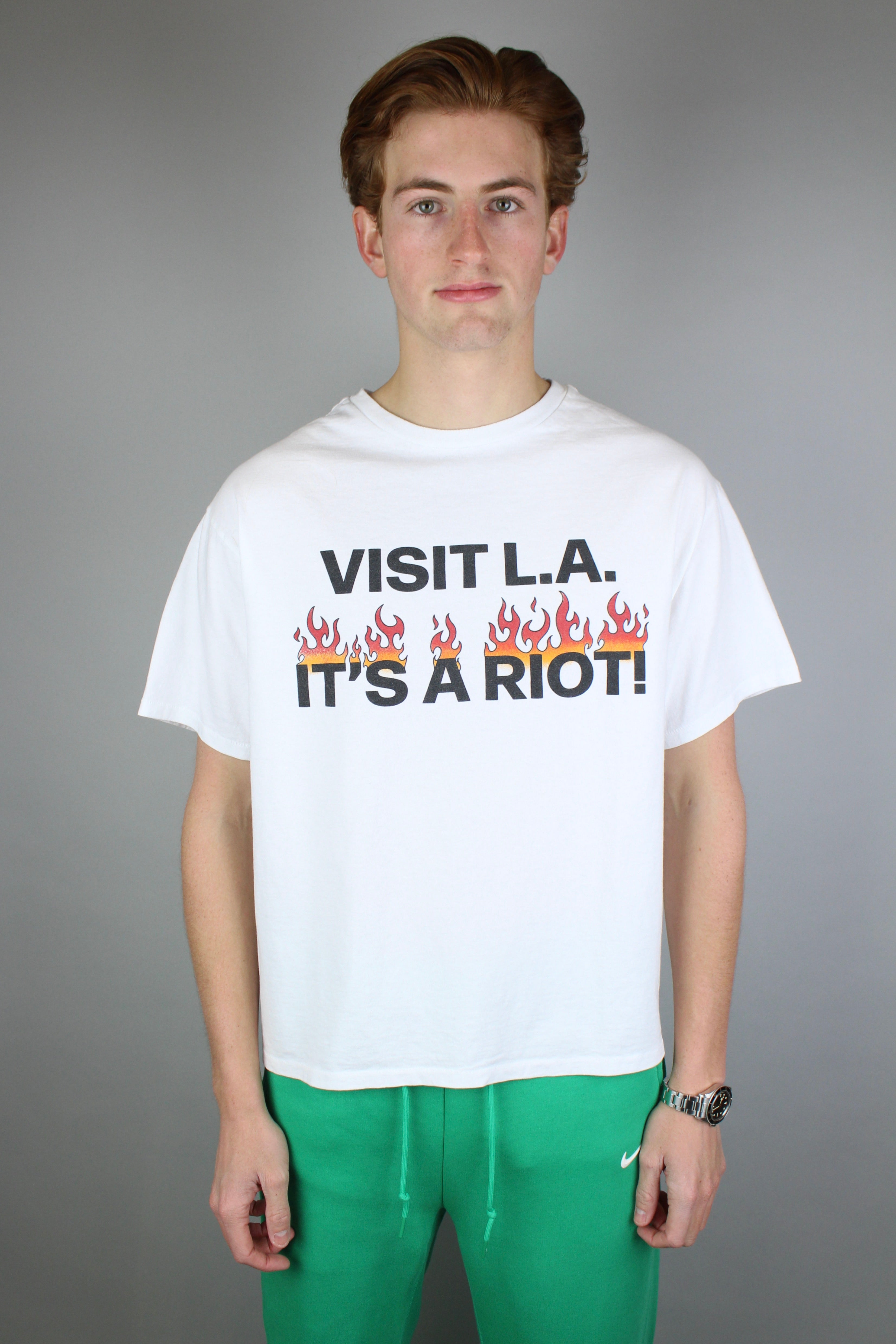 Gallery Dept. L.A. Riot T-shirt 'White'-9576921399626-The Attic