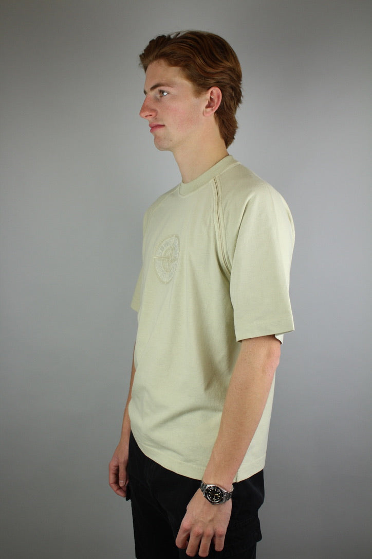 Stone Island Organic Cotton Jersey 'Beige'-9540228940106-The Attic