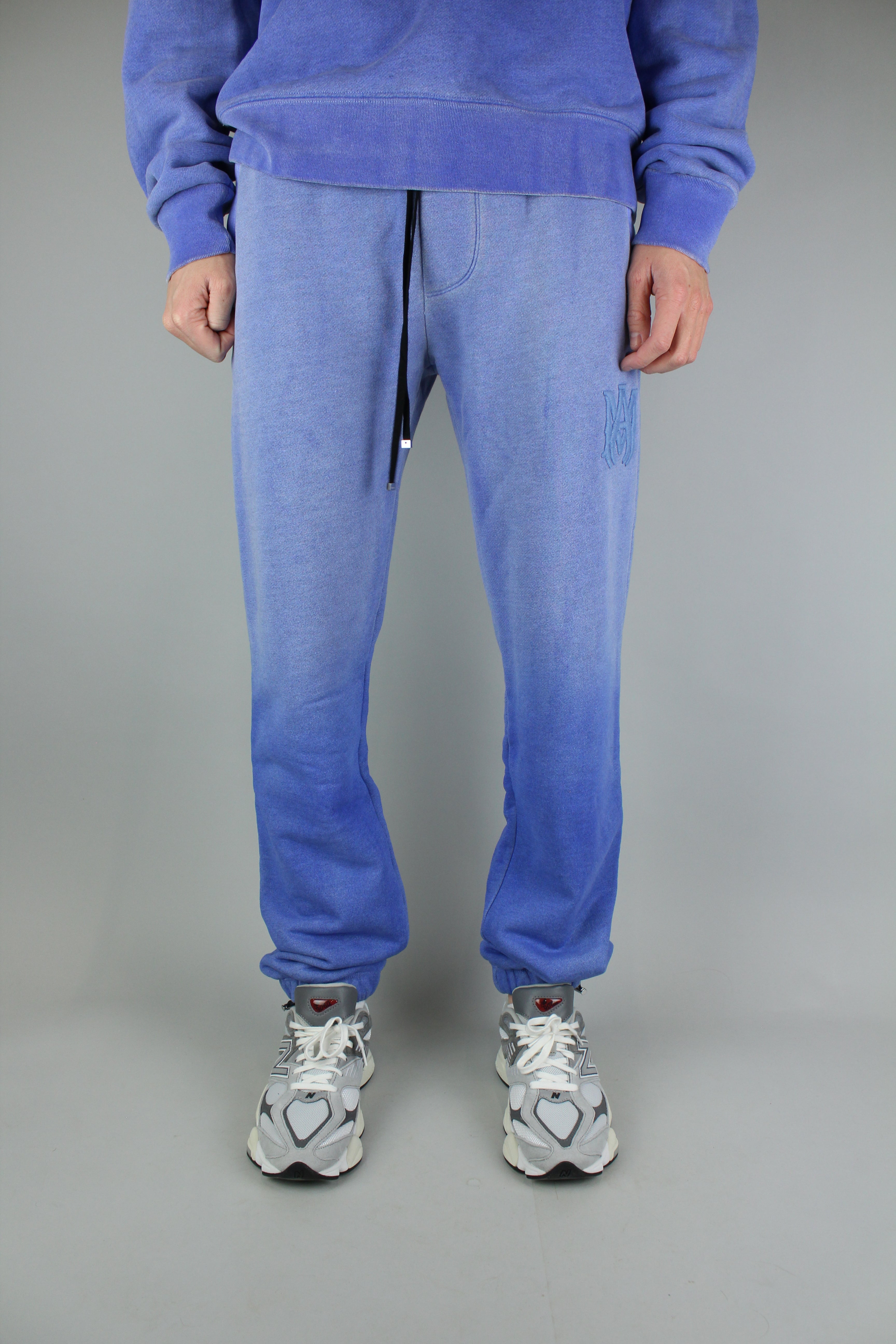 Amiri MA Bar Logo Sweatpants 'Blue'-9620444086602-The Attic