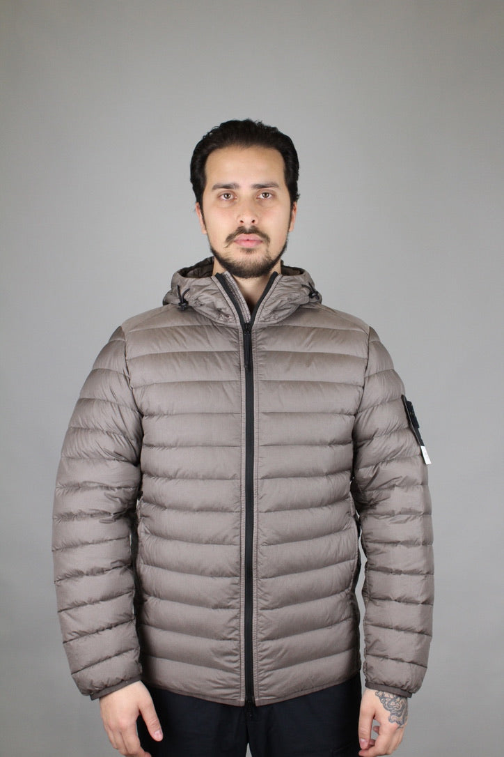 Stone Island Giubbotto Vera Piuma Jacket 'Dove Grey'-8748236996938-The Attic