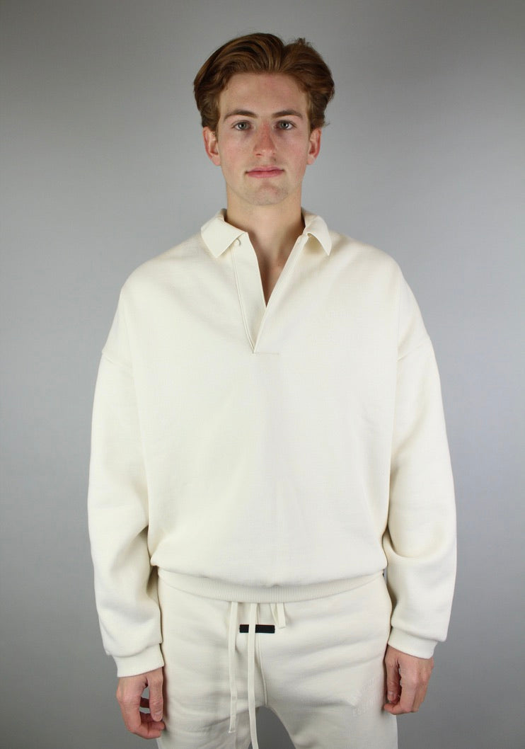 Fear of God Essentials Fleece Polo 'Shell'-9579804000586-The Attic