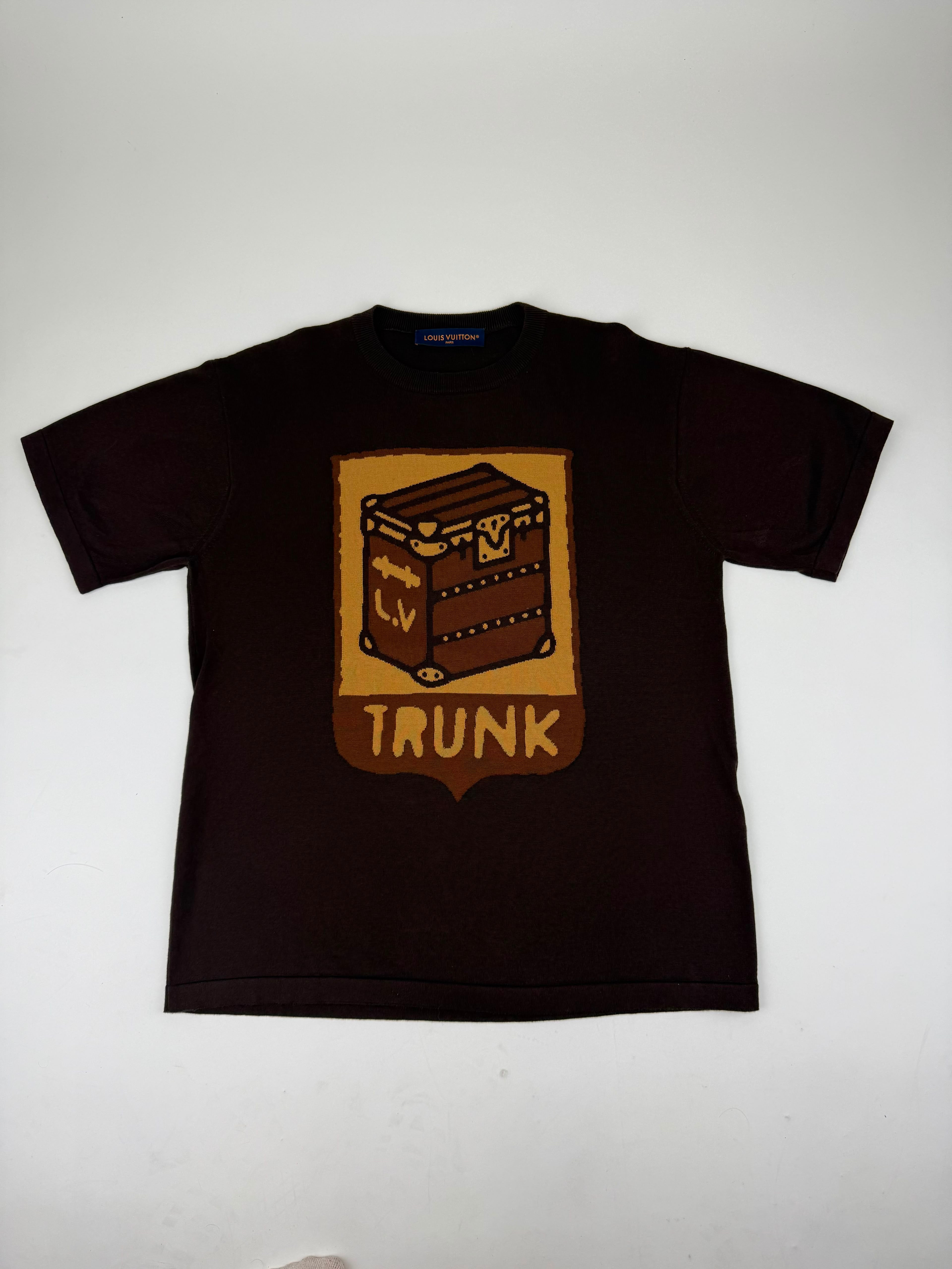 Louis Vuitton Cotton Trunk Print T-Shirt 'Sienna Brown' - Size M (ARCHIVE)