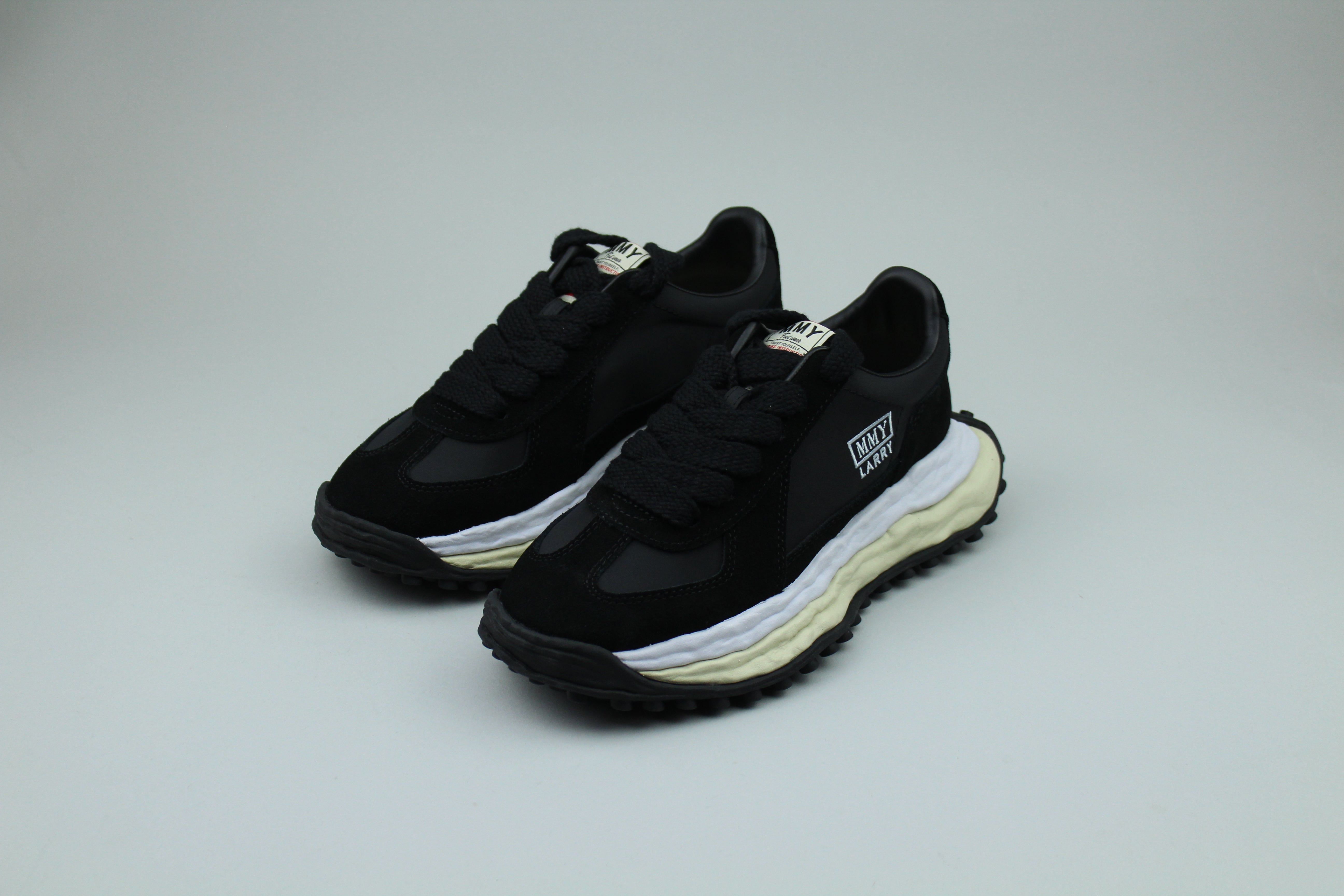 Maison Mihara Yasuhiro Larry OG Sole Low-cut Sneaker 'Black'-10076530803018-The Attic