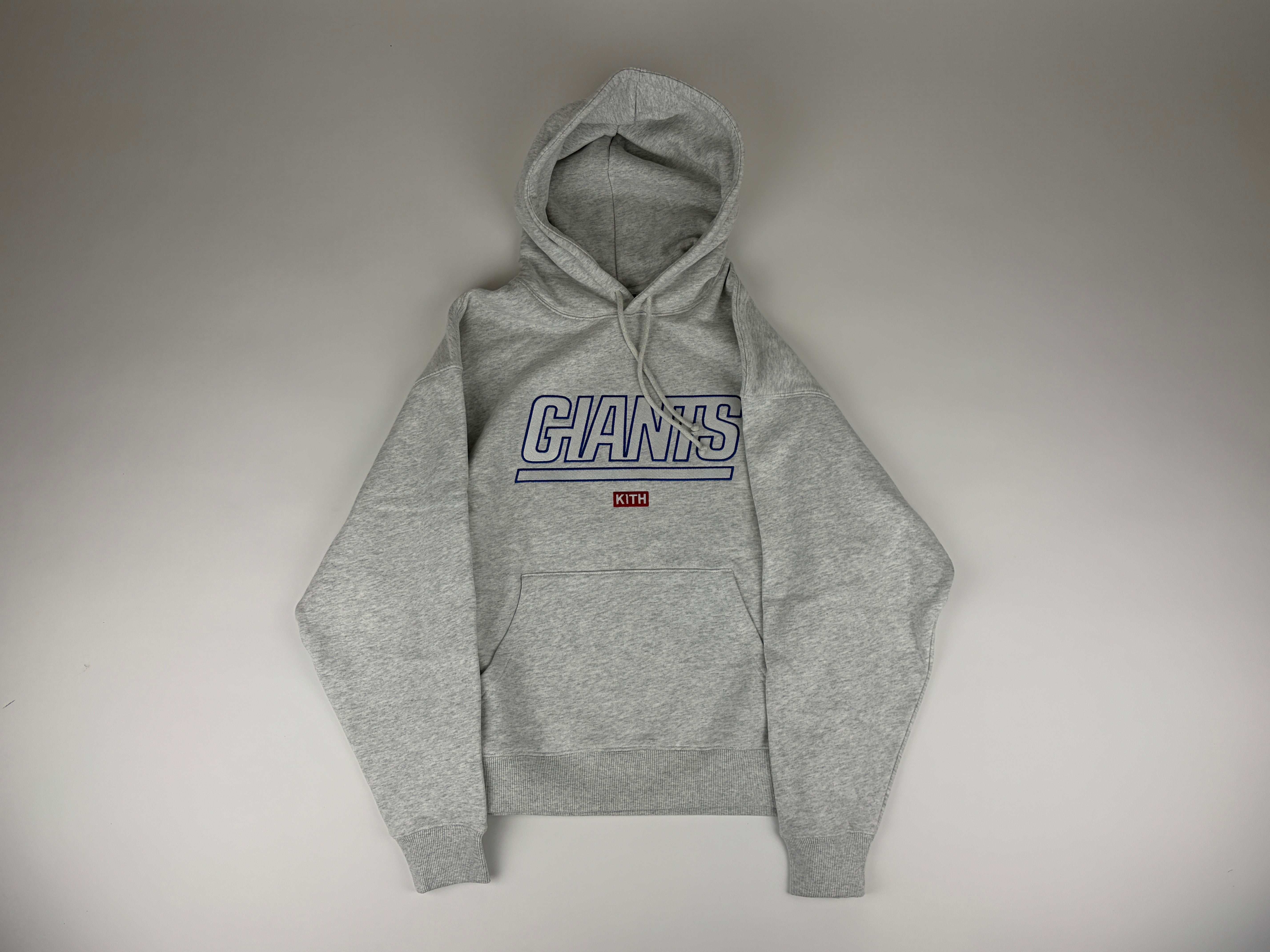 Kith x NFL Giants Laurel Hoodie Lys Heather Grå - Størrelse S (ARKIV)