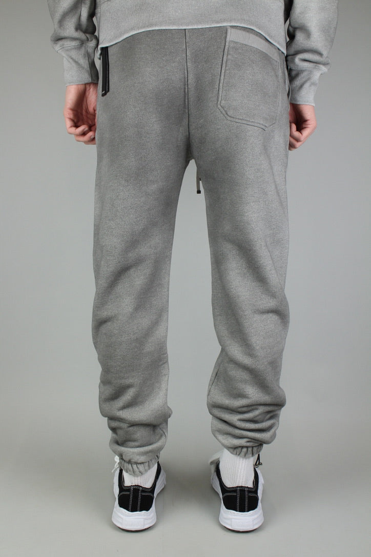 Amiri Aged Puff Logo Sweatpants 'Grey'-9642075652426-The Attic