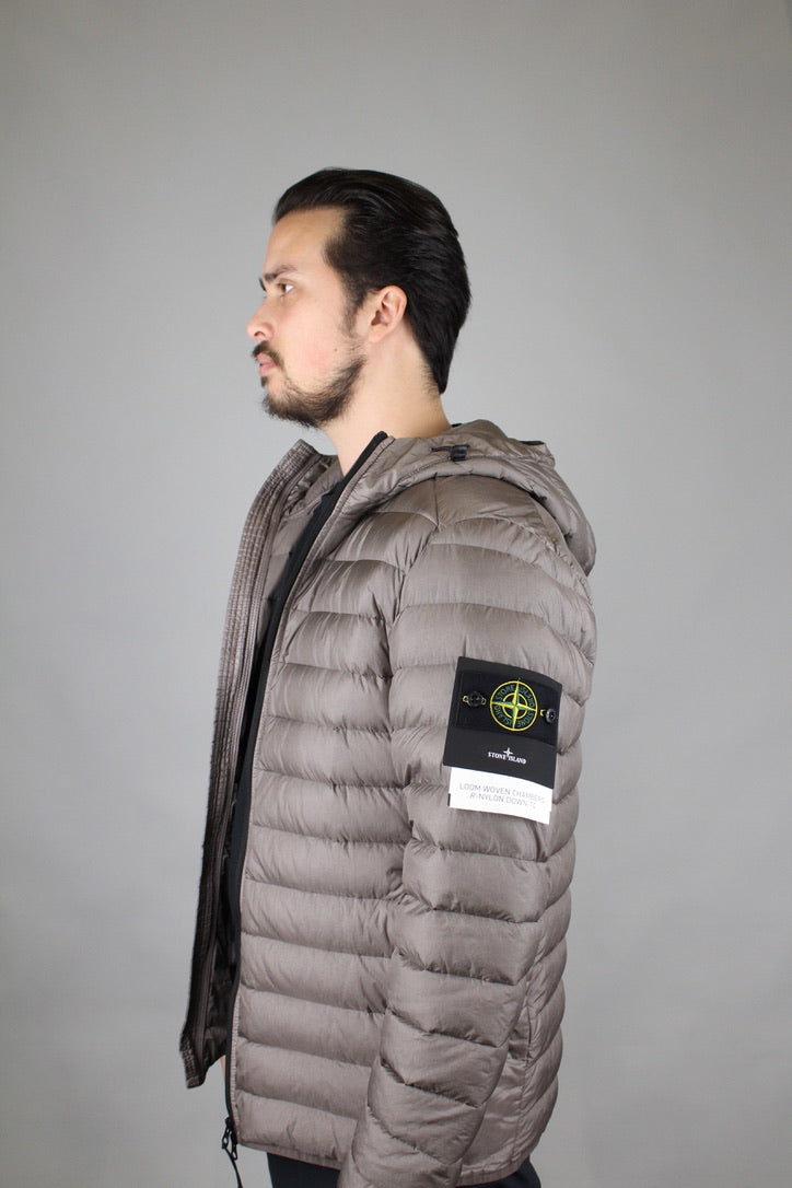Stone Island Giubbotto Vera Piuma Jacket 'Dove Grey'-8748236996938-The Attic