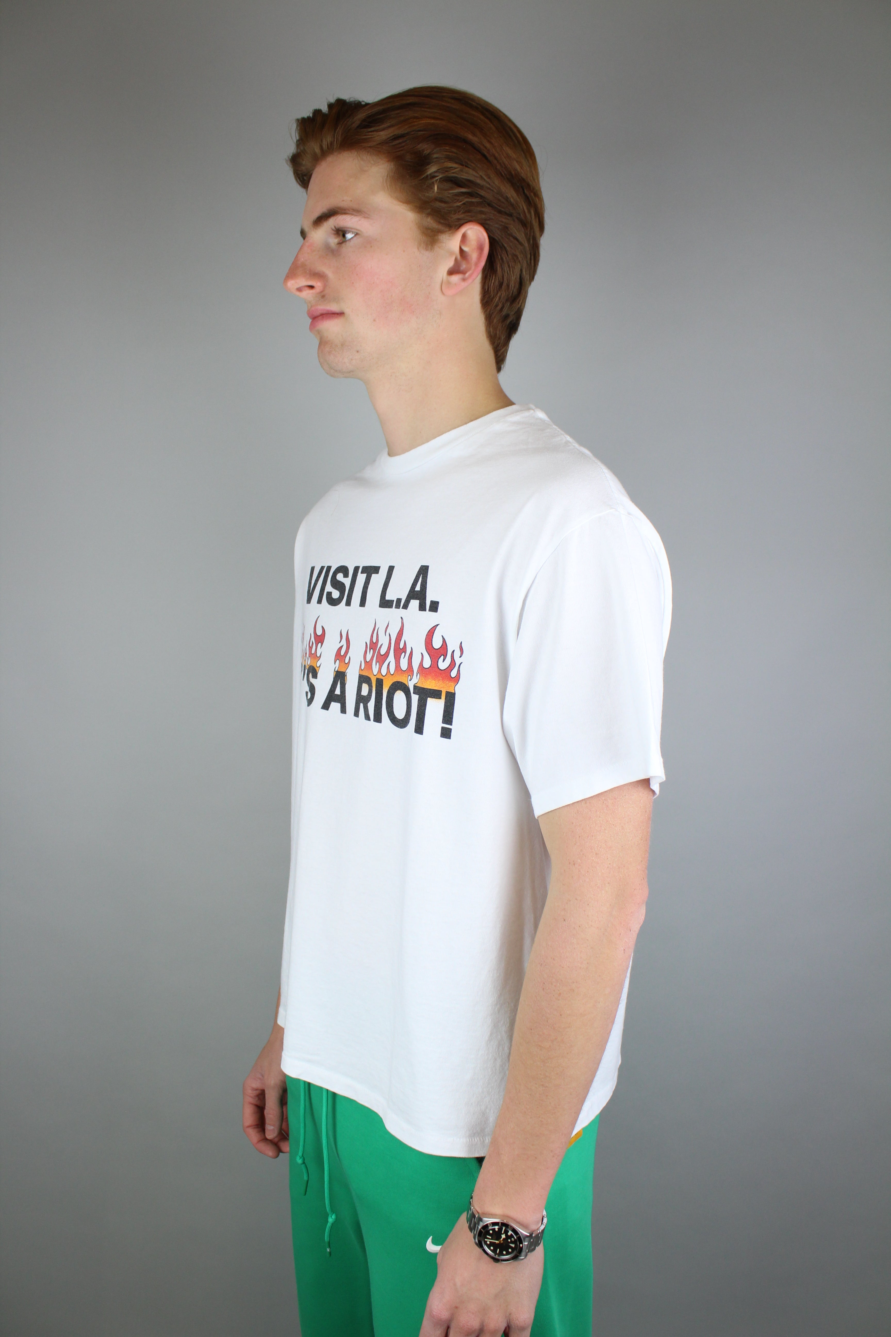 Gallery Dept. L.A. Riot T-shirt 'White'-9576921399626-The Attic