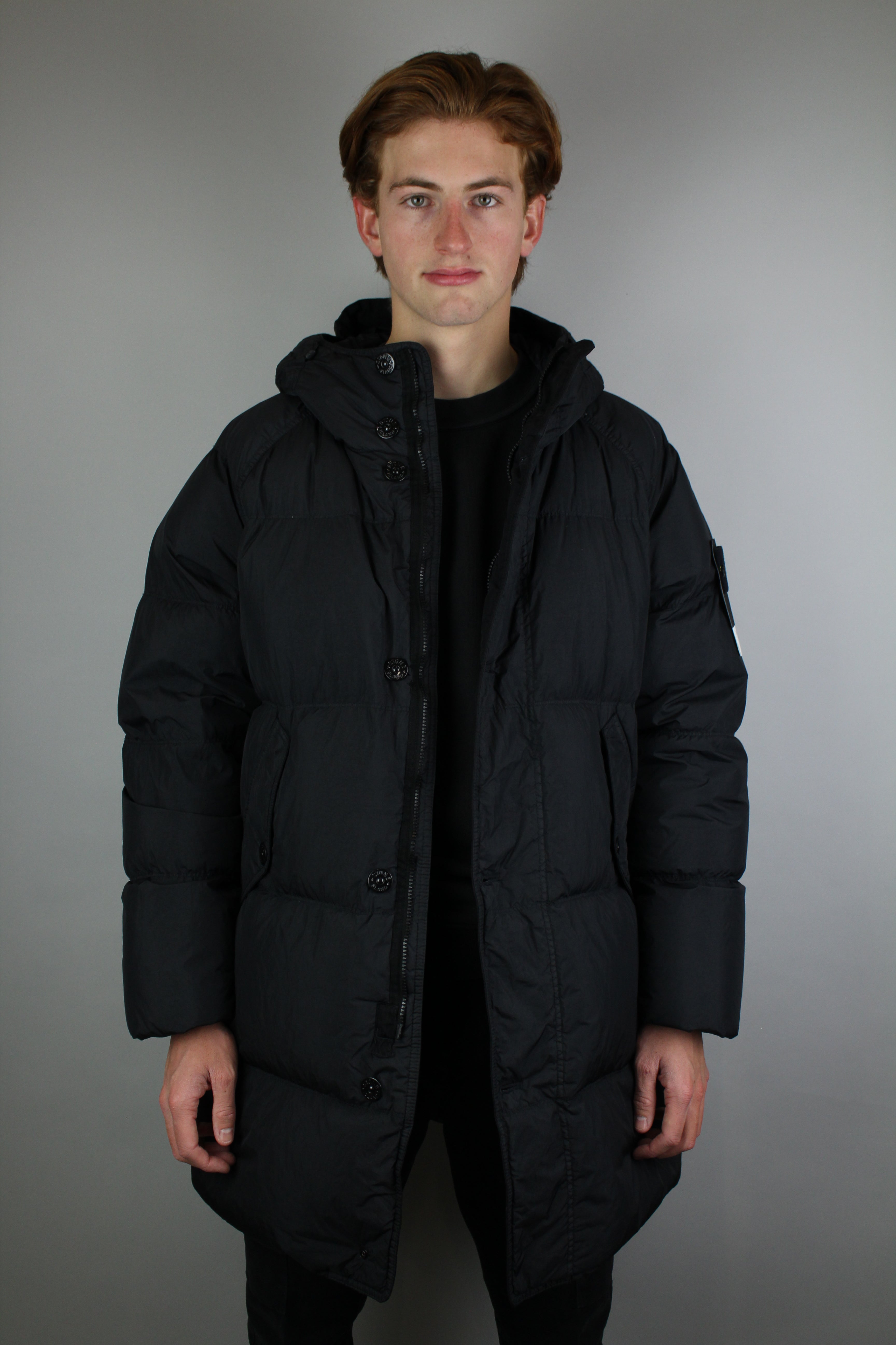 Stone Island Giaccone Vera Piuma Real Down Blouson 'Black'-9540035281226-The Attic