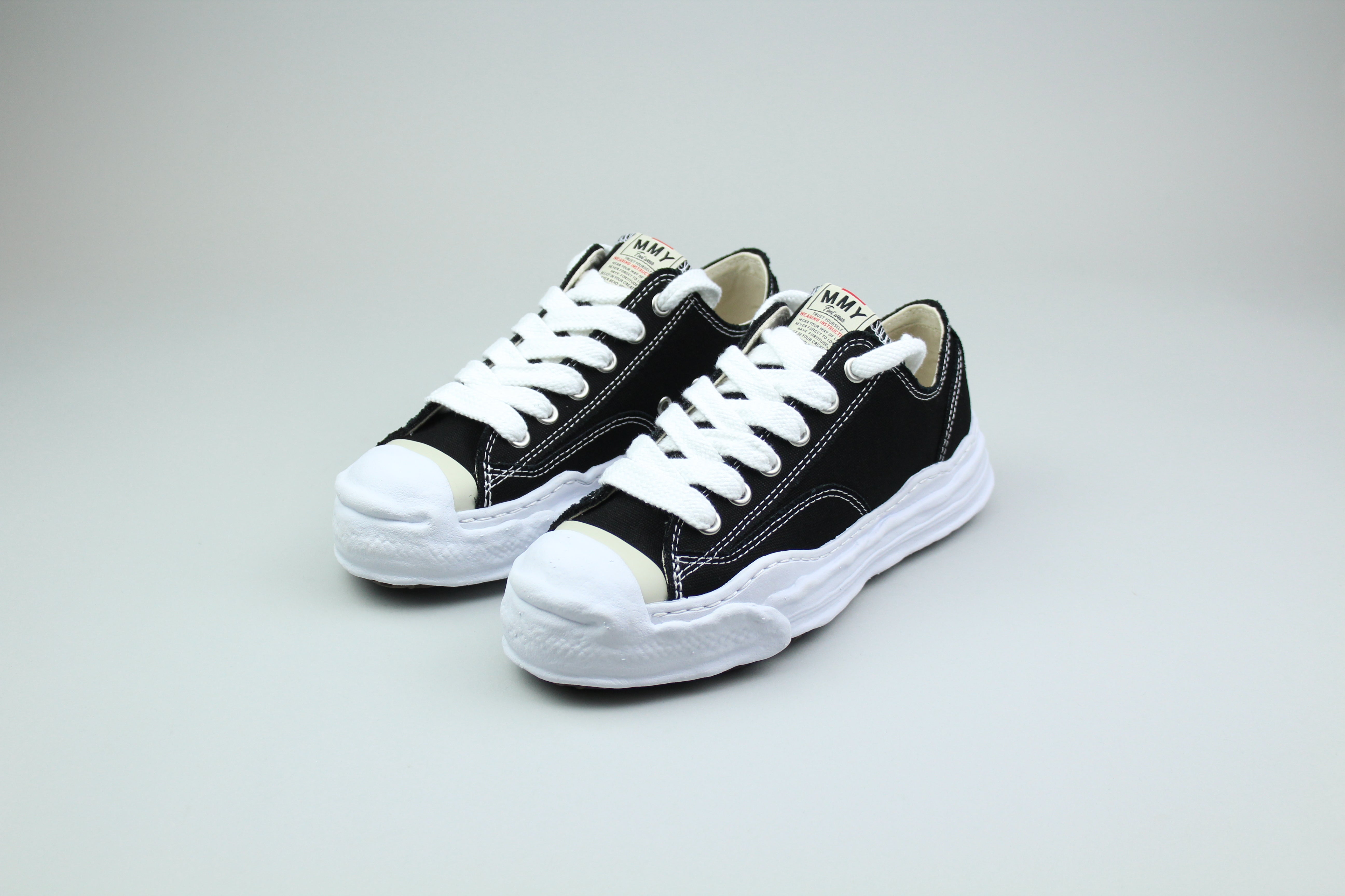 Maison Mihara Yasuhiro Hank OG Sole Canvas Low 'Black'-9631945982282-The Attic
