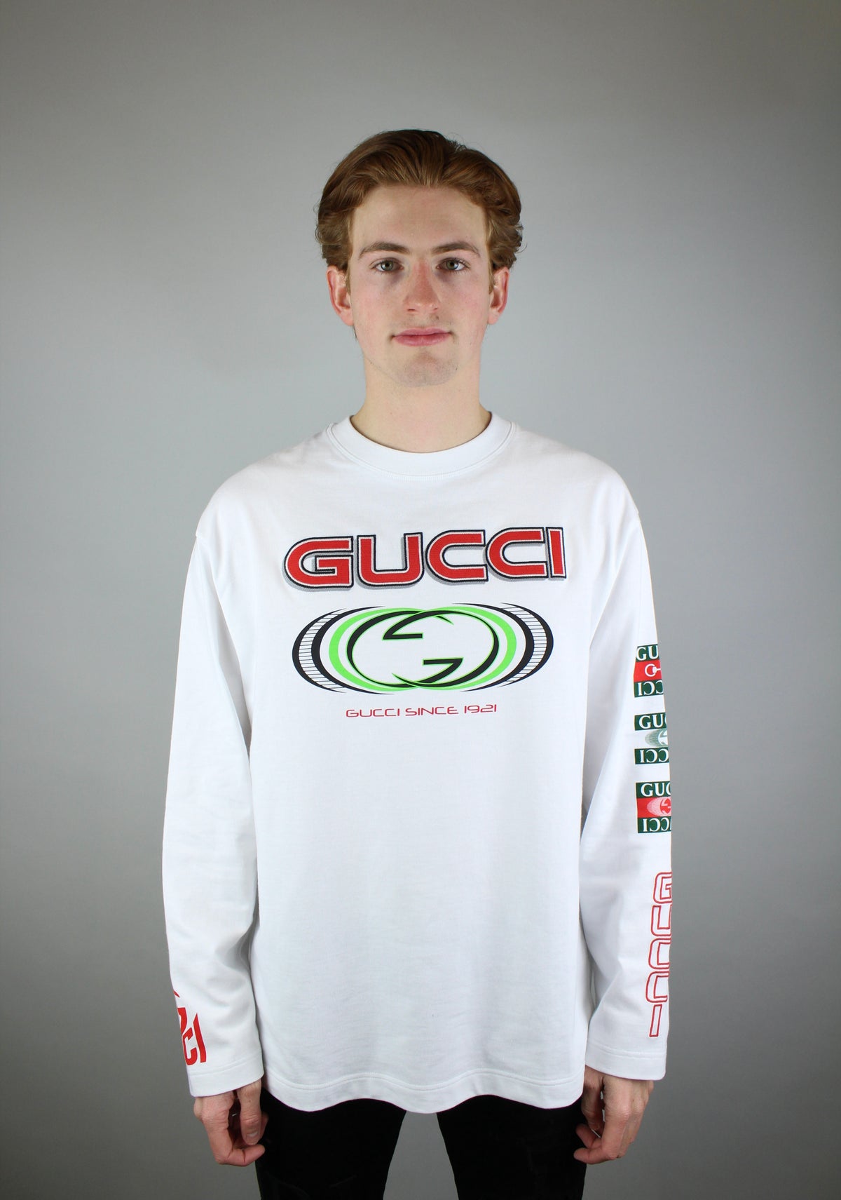 Gucci Jersey Longsleeve 'White'-9649560846666-The Attic
