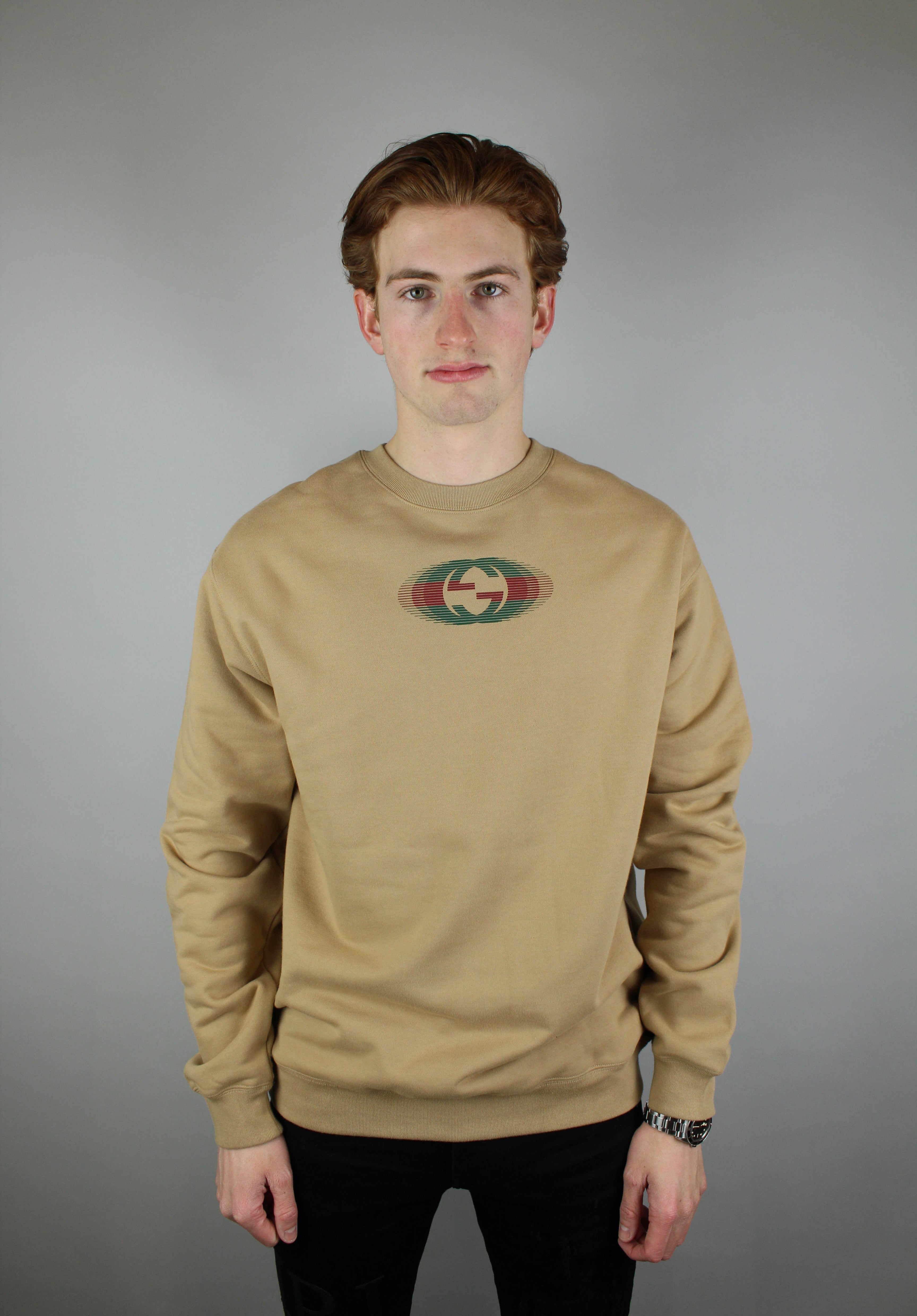 Gucci Jersey Sweatshirt 'Camel'-9649549312330-The Attic