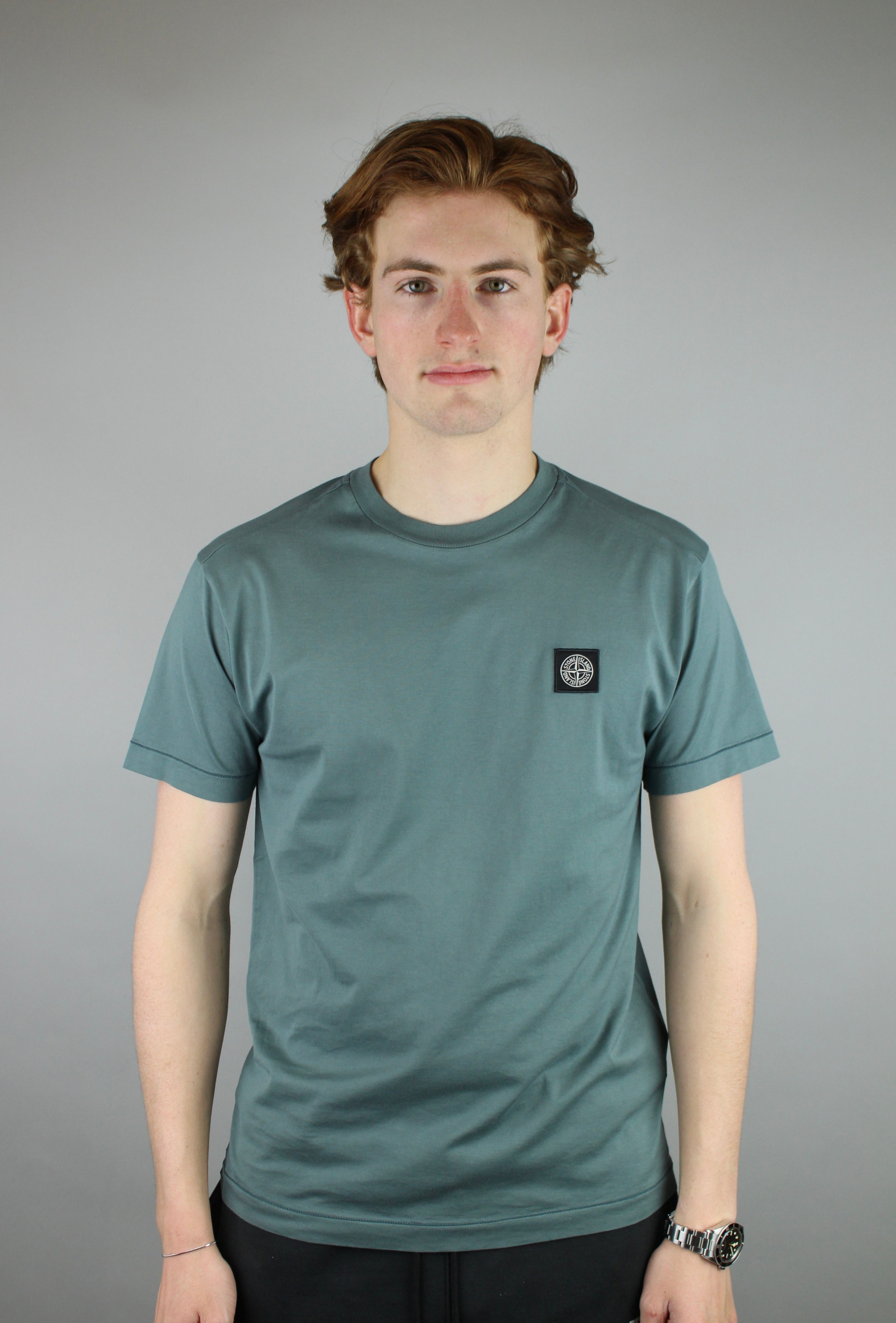 Stone Island Compass Logo T-Shirt 'Green'-10015613714762-The Attic
