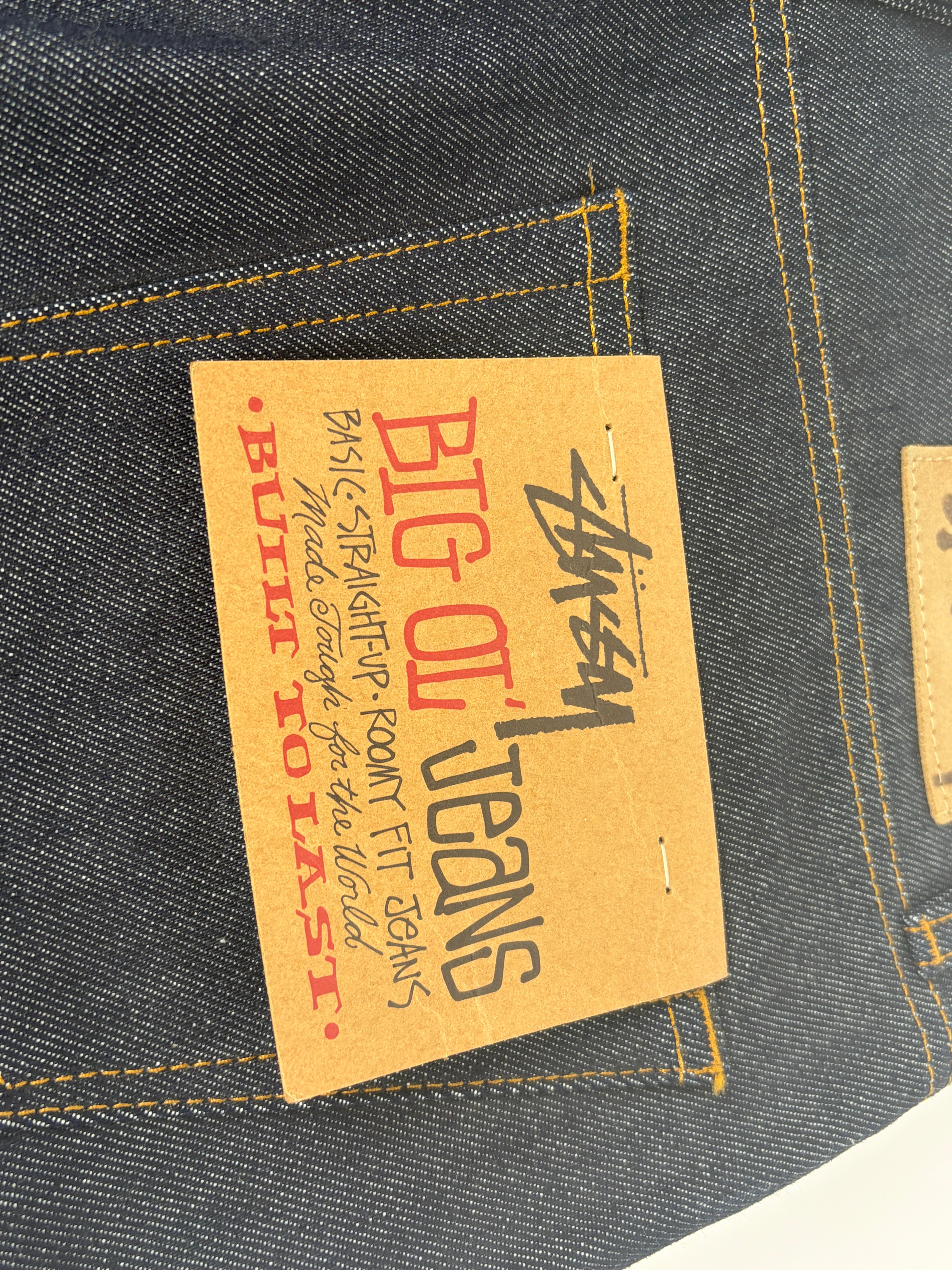 Stussy Raw 'Denim' Big Ol Shorts Raw - Size 29 (ARCHIVE)