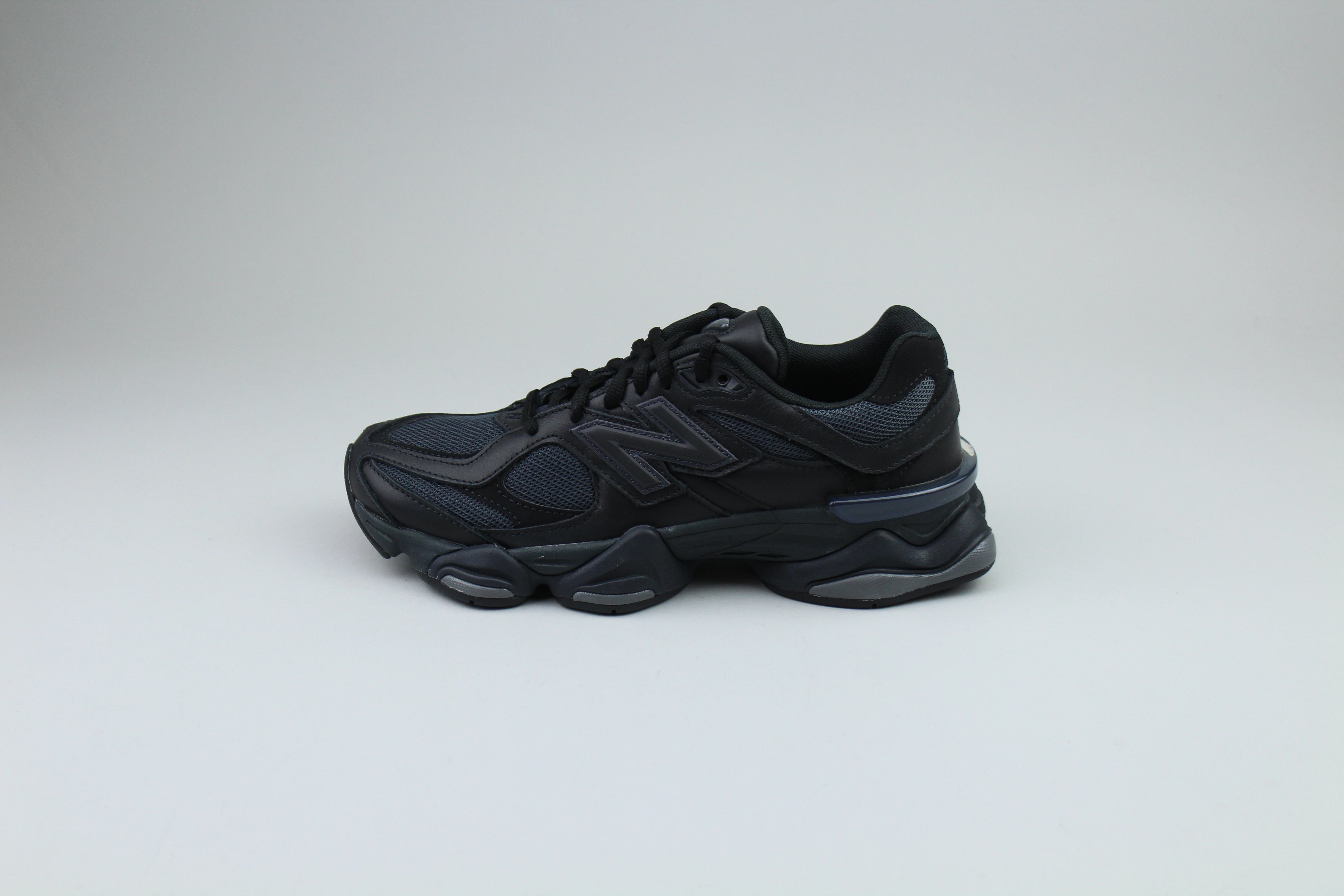 New Balance 9060 'Triple Black Leather'-10065422614858-The Attic