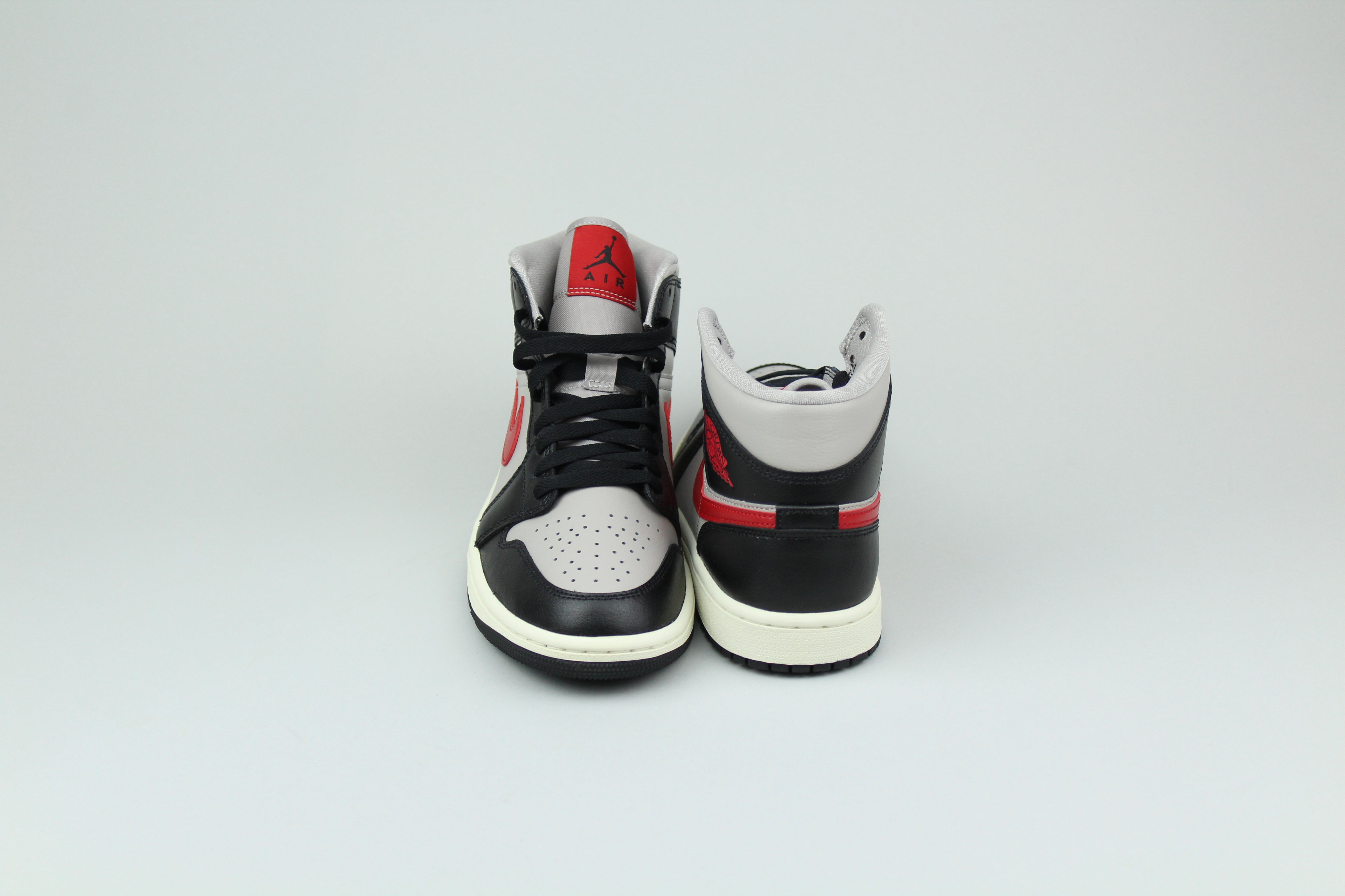 Air Jordan 1 Mid Black College 'Grey Gym Red' (Women's) - Size 38.5 (ARCHIVE)-10167687283018-The Attic