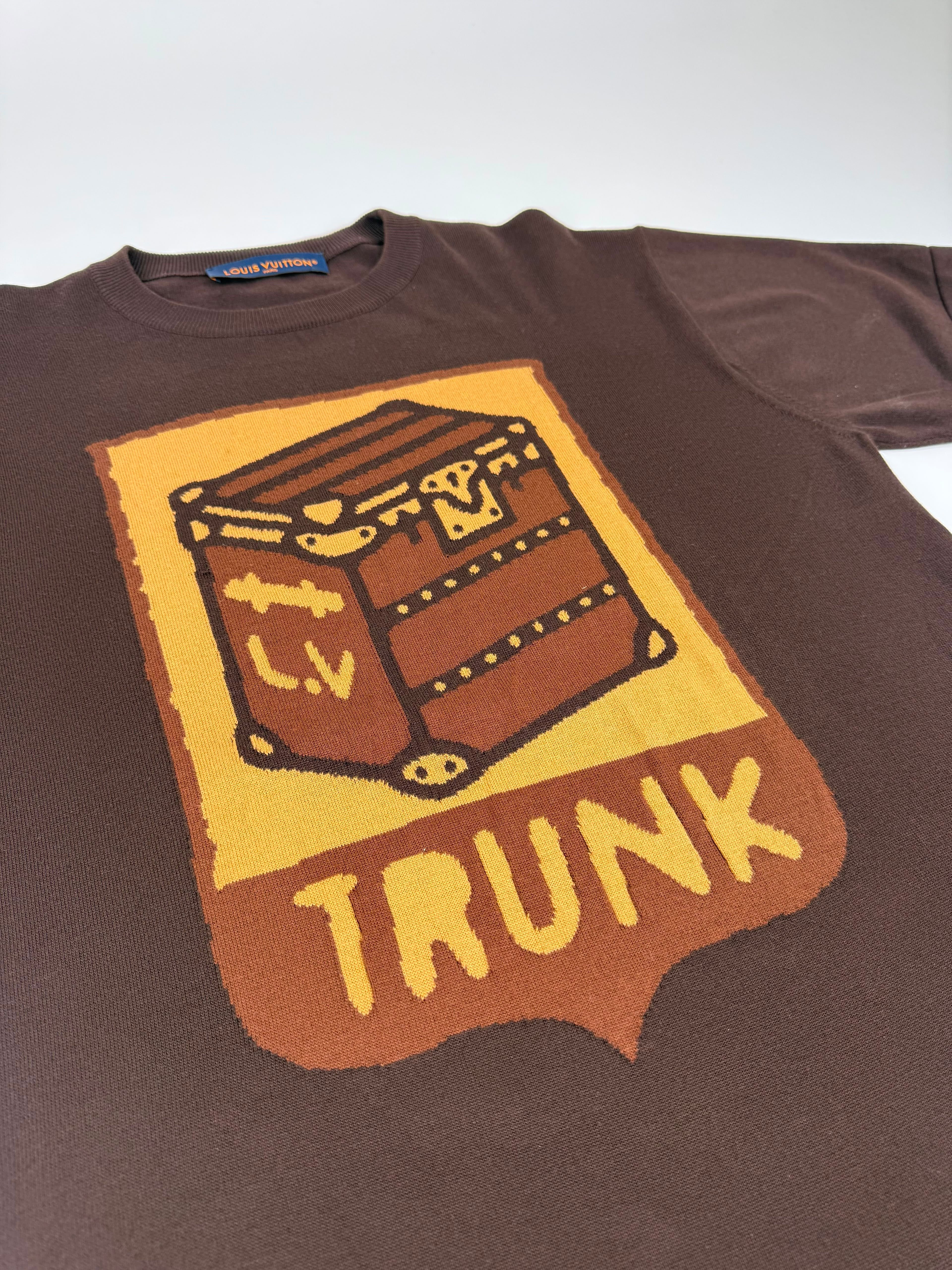 Louis Vuitton Cotton Trunk Print T-Shirt 'Sienna Brown' - Size M (ARCHIVE)