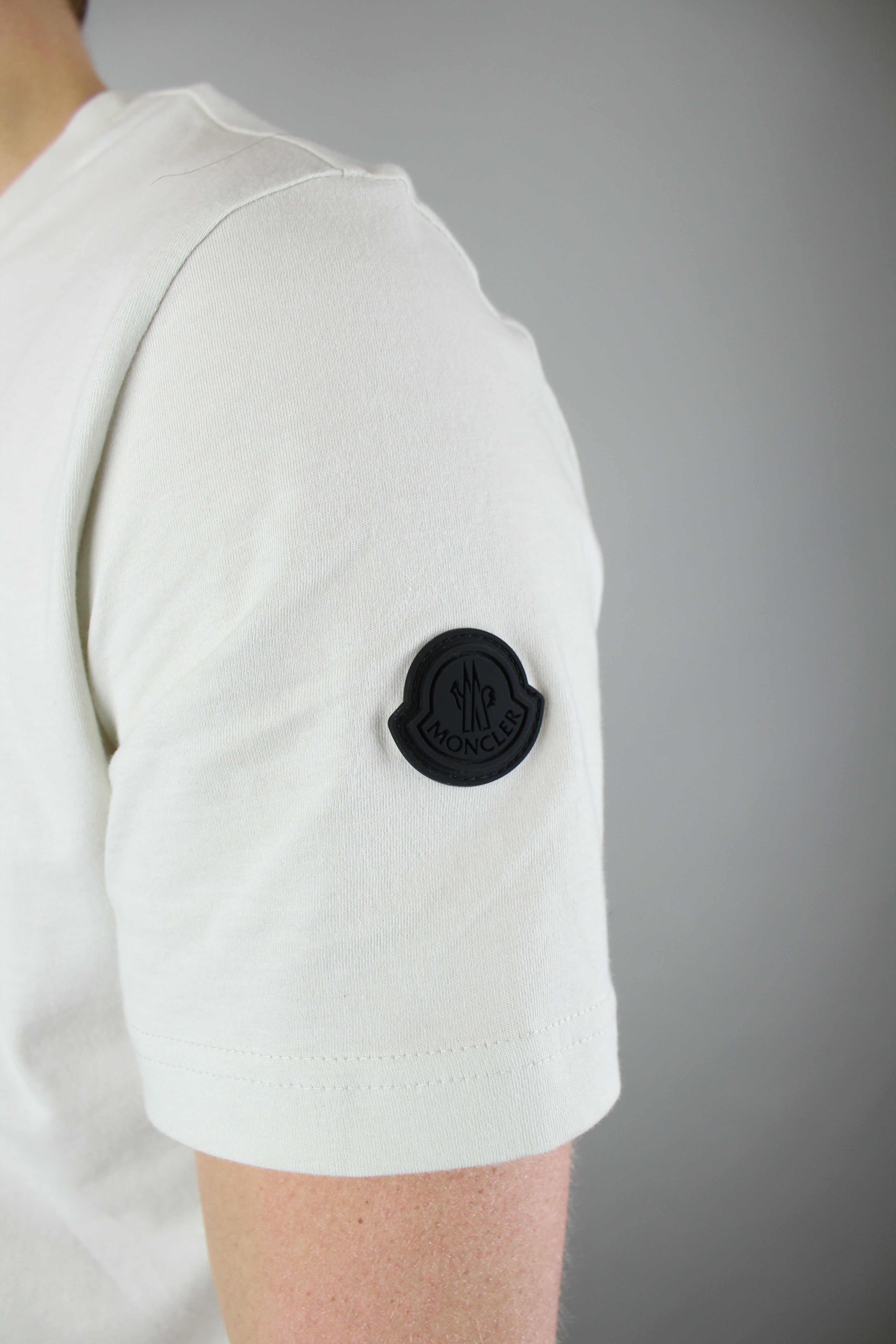 Moncler Logo T-shirt 'Beige'-9649527259466-The Attic