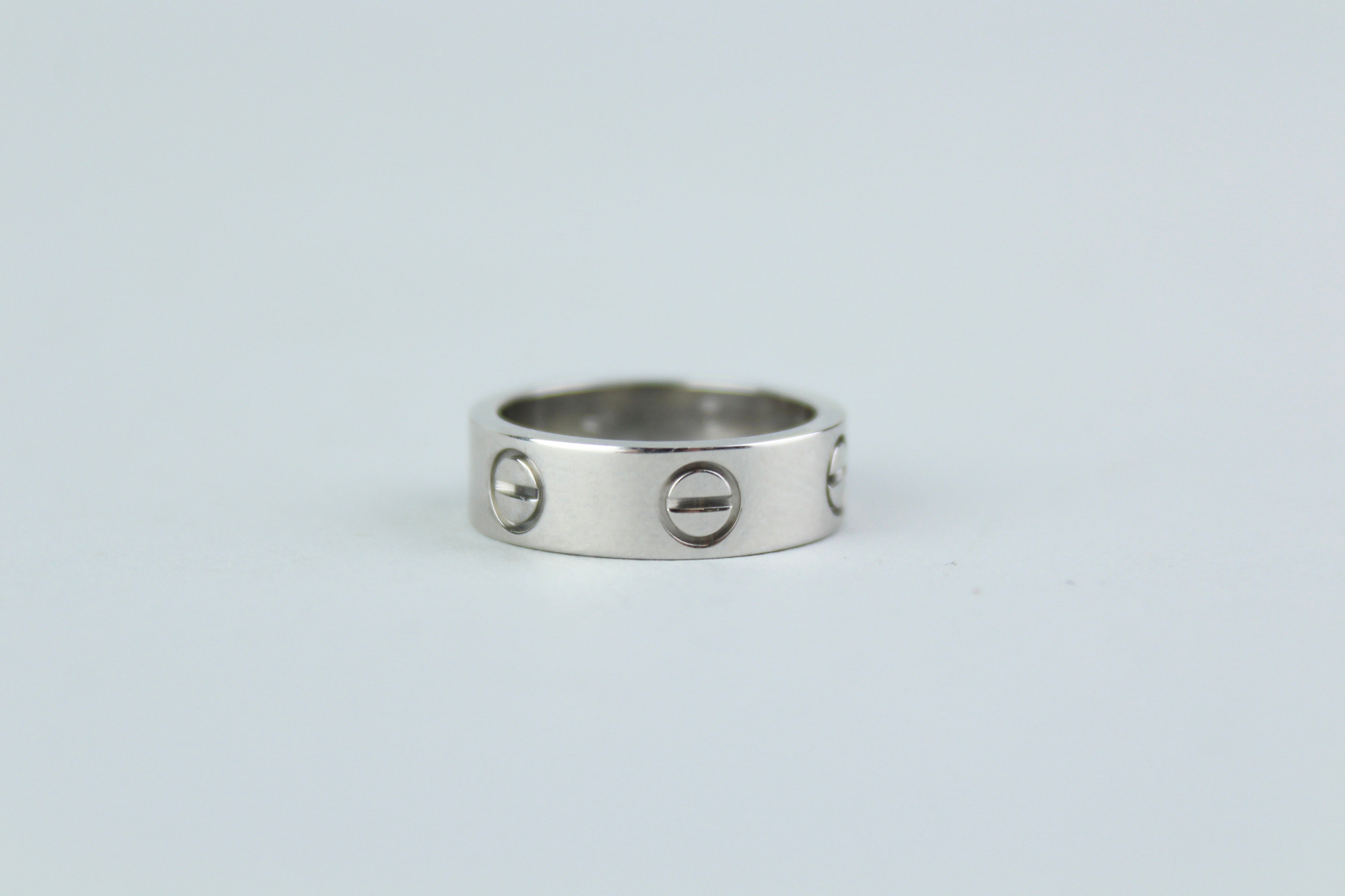 Cartier Love Wedding ring 18 Carat 'White Gold' (ARCHIVE)-10186382278986-The Attic